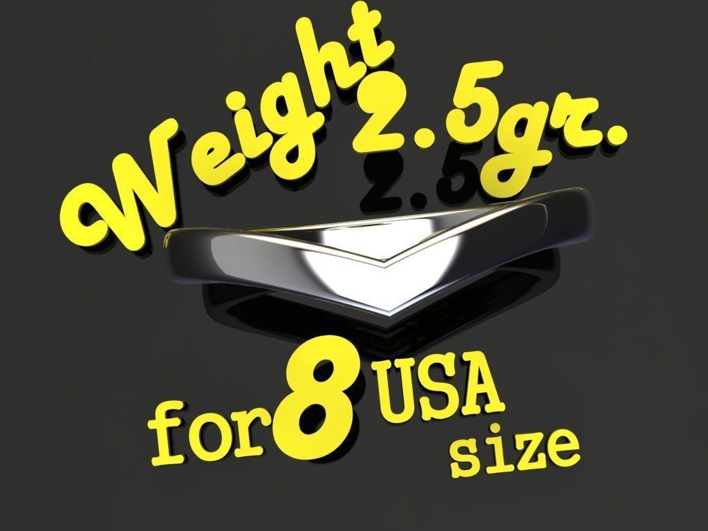 Ring big check mark 3D print model_4