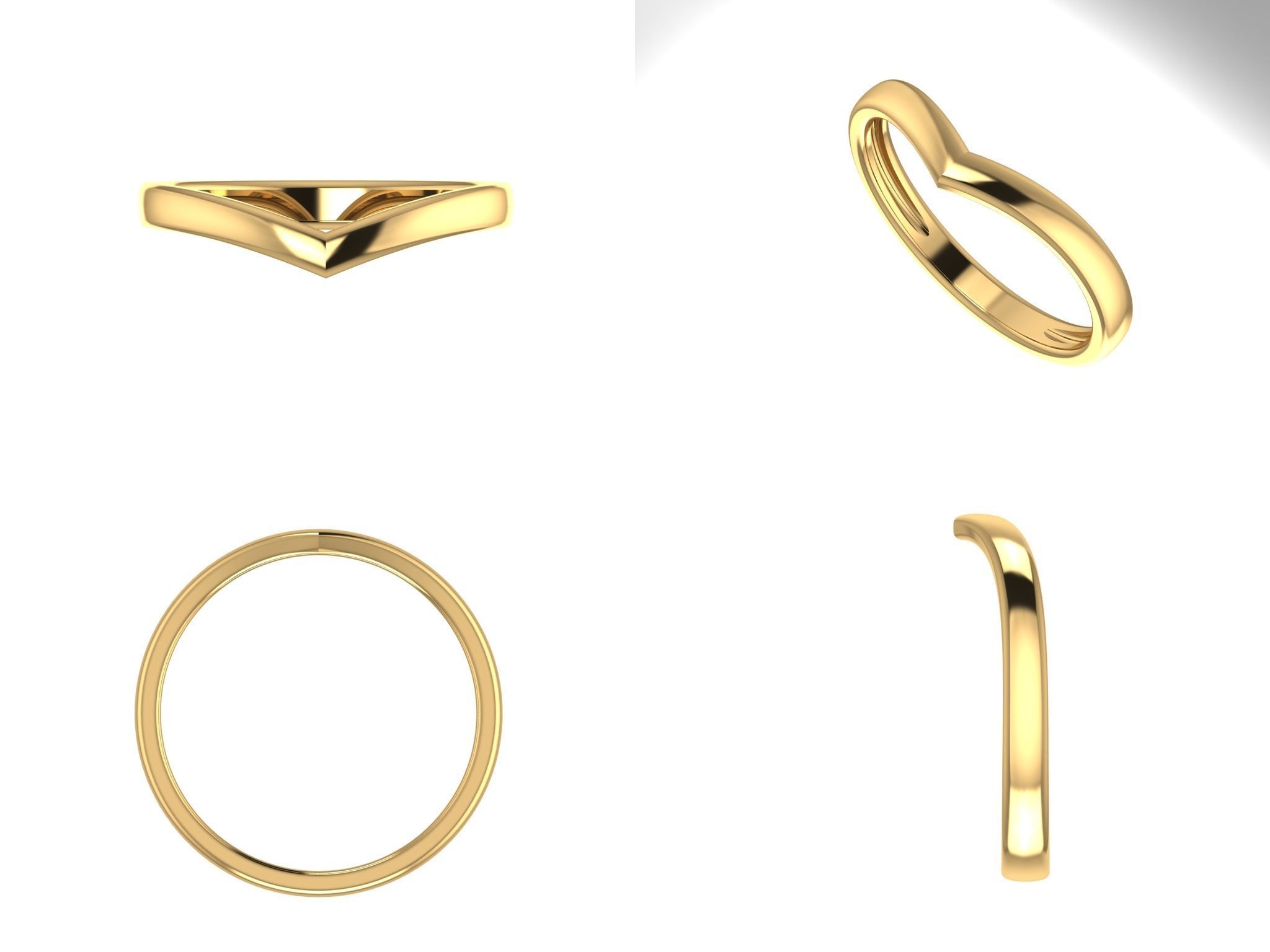 Ring big check mark 3D print model_1