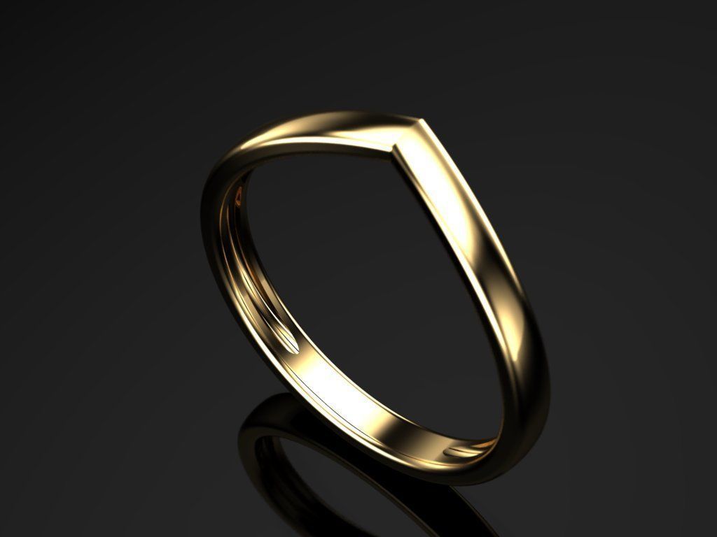 Ring big check mark 3D print model_7