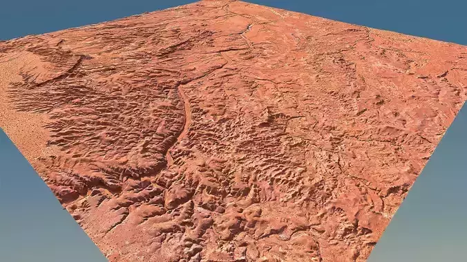 Scanned Valley Landscape - A