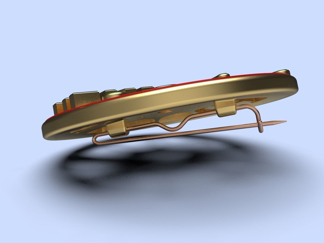 pin badge of a person vaccinated against coronavirus  3D print model_3