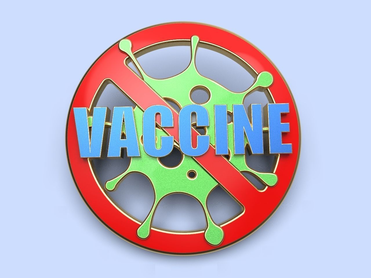 pin badge of a person vaccinated against coronavirus  3D print model_0