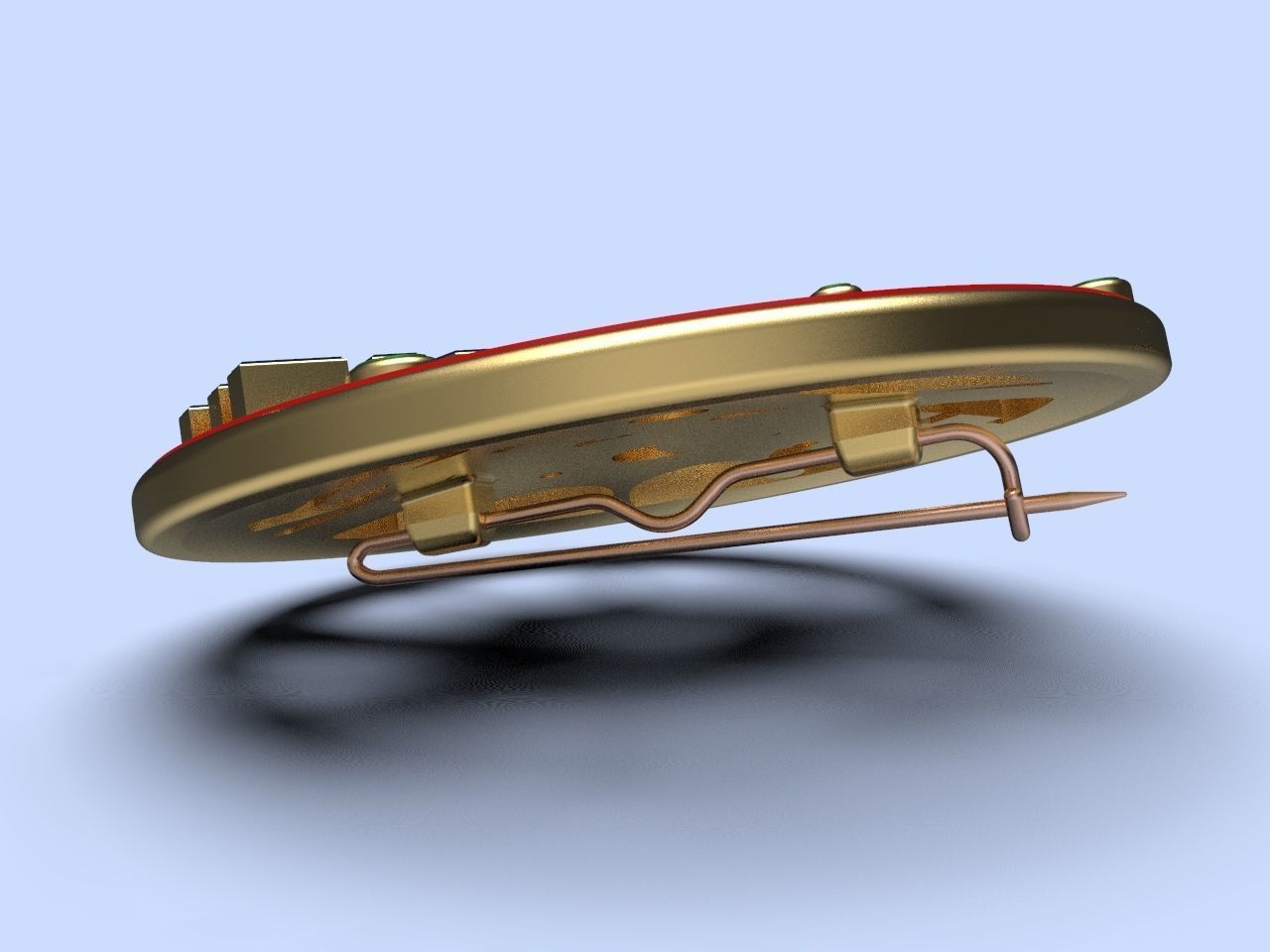 pin badge of a person vaccinated against coronavirus  3D print model_4