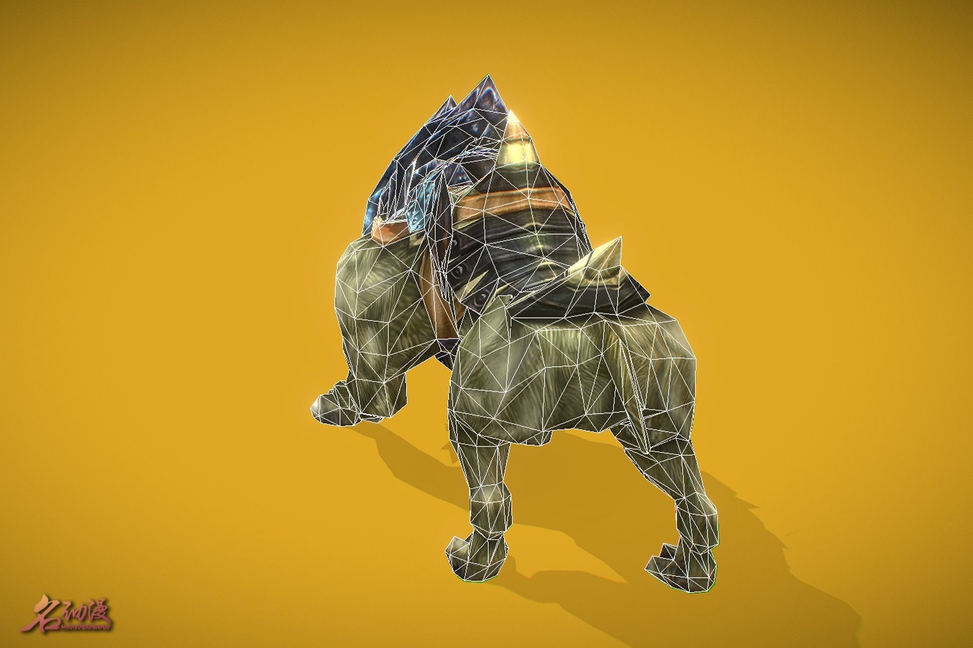 RPG Hyena 3 Low-poly 3D model_6