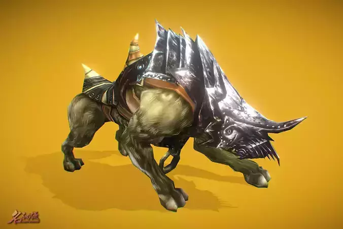 RPG Hyena 3 Low-poly 3D model