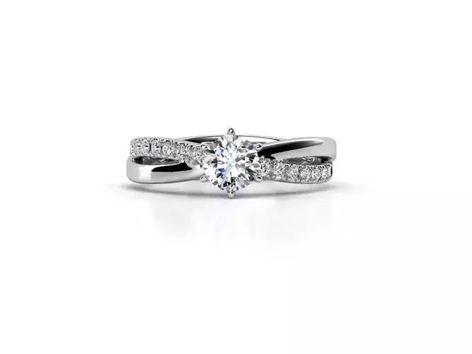 ZDR025 diamond engagement ring gold