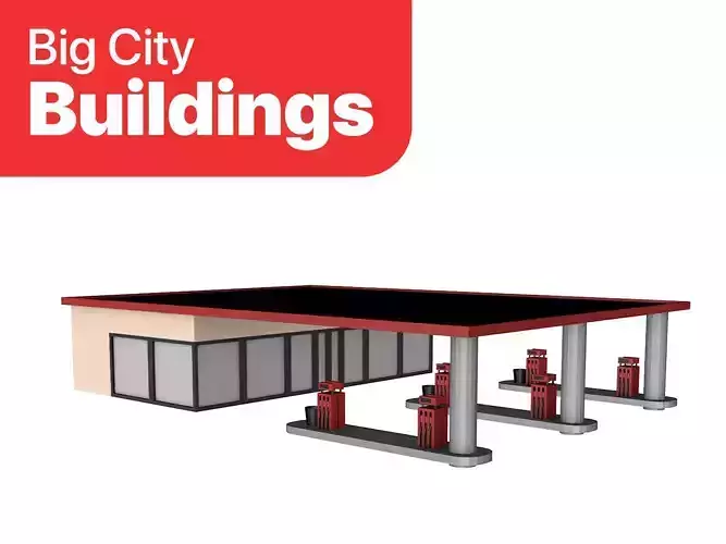 Big City Buildings - Gas Station 001