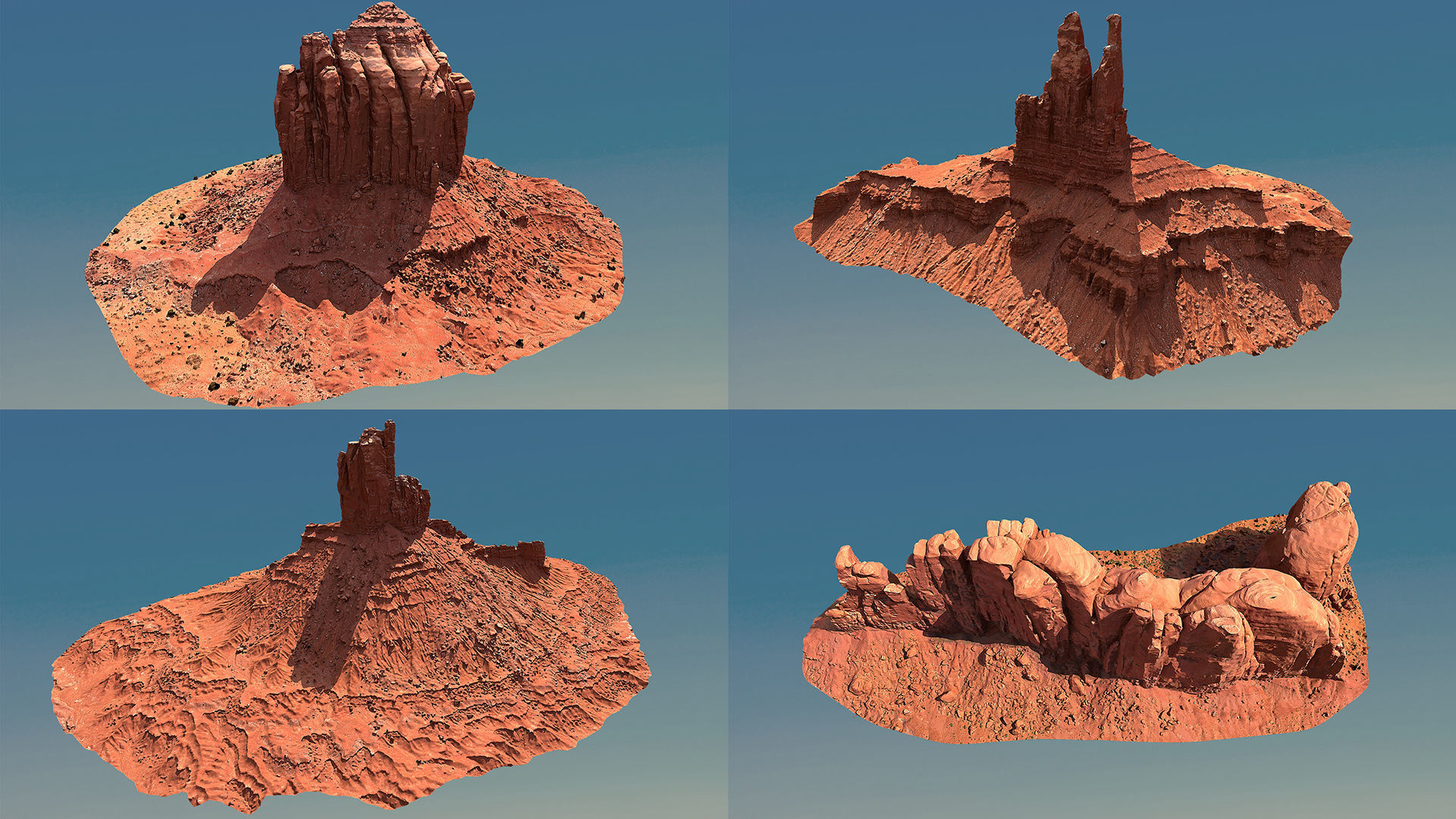 Arizona Valley Scan Pack Low-poly 3D model_1