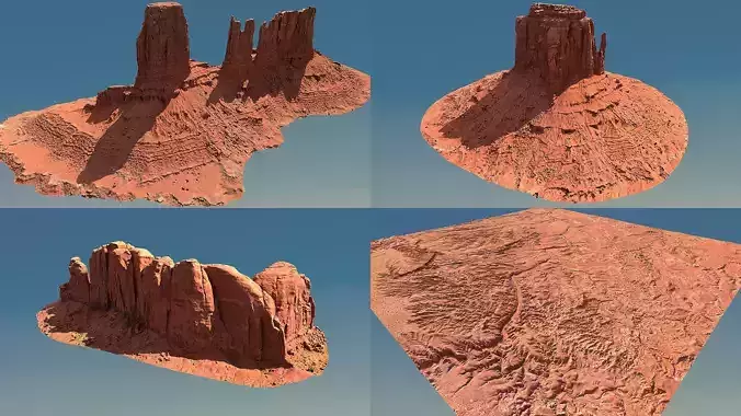 Arizona Valley Scan Pack Low-poly 3D model