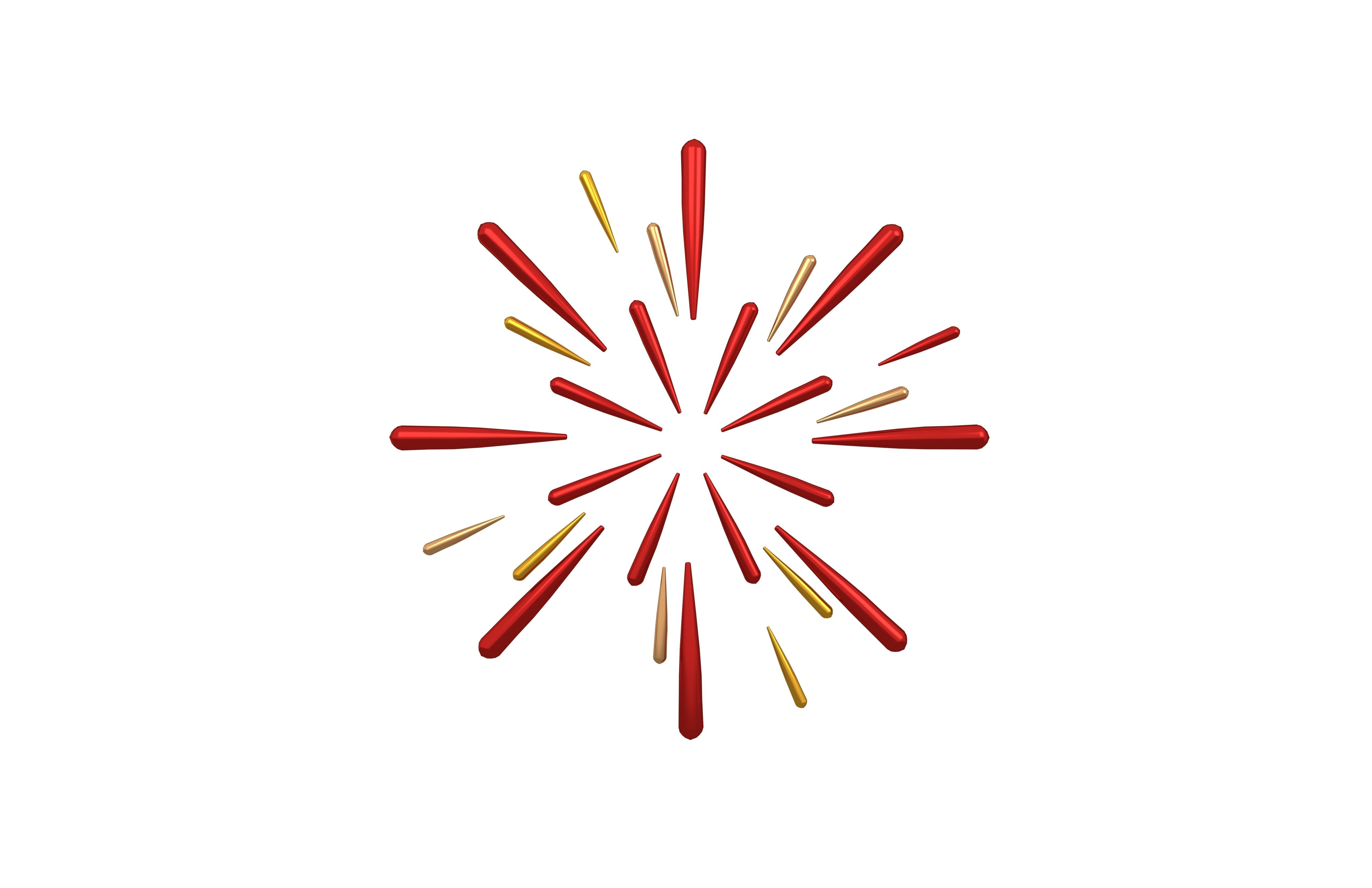 Fireworks v1 002 Low-poly 3D model_1