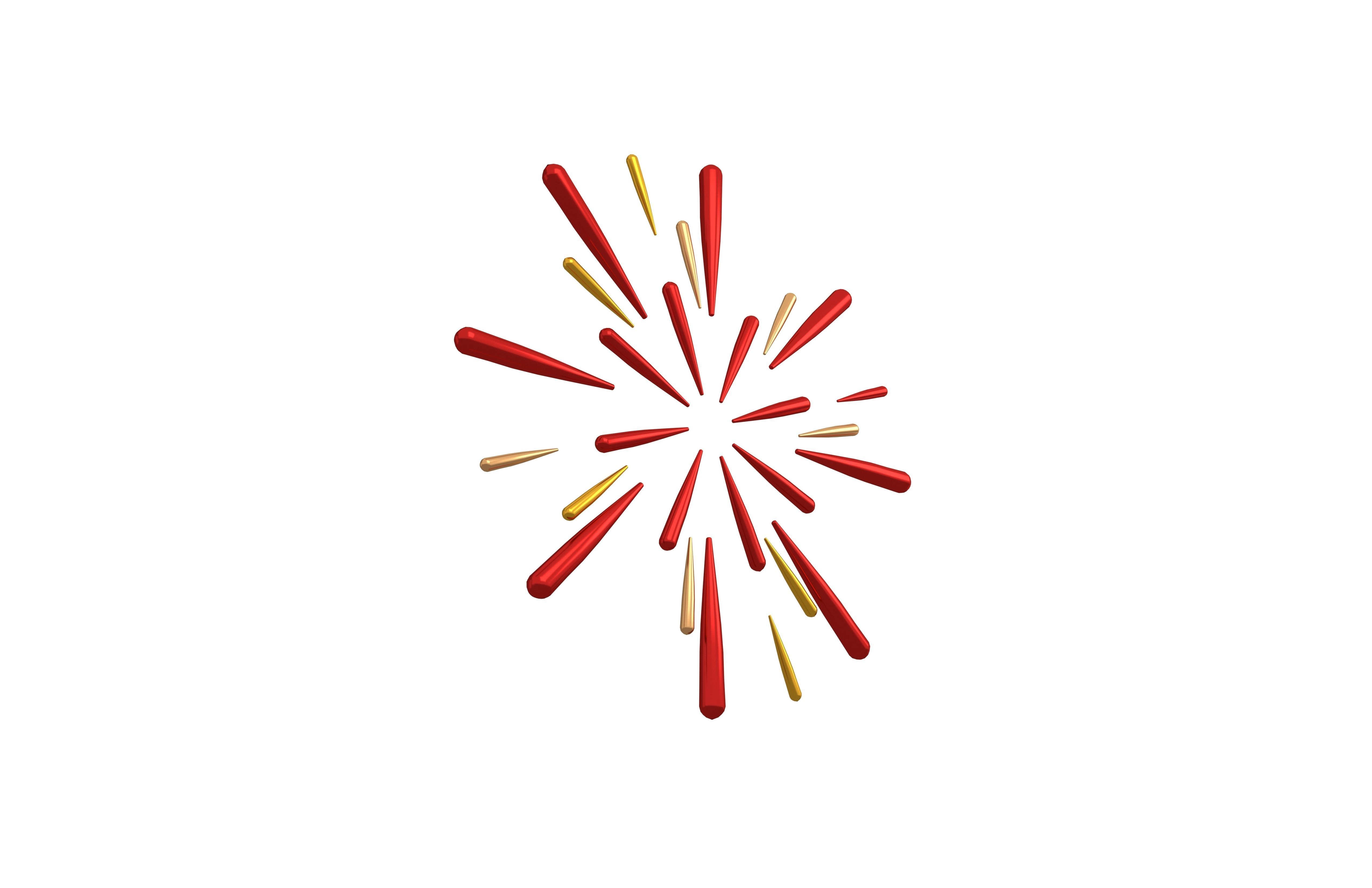 Fireworks v1 002 Low-poly 3D model_3
