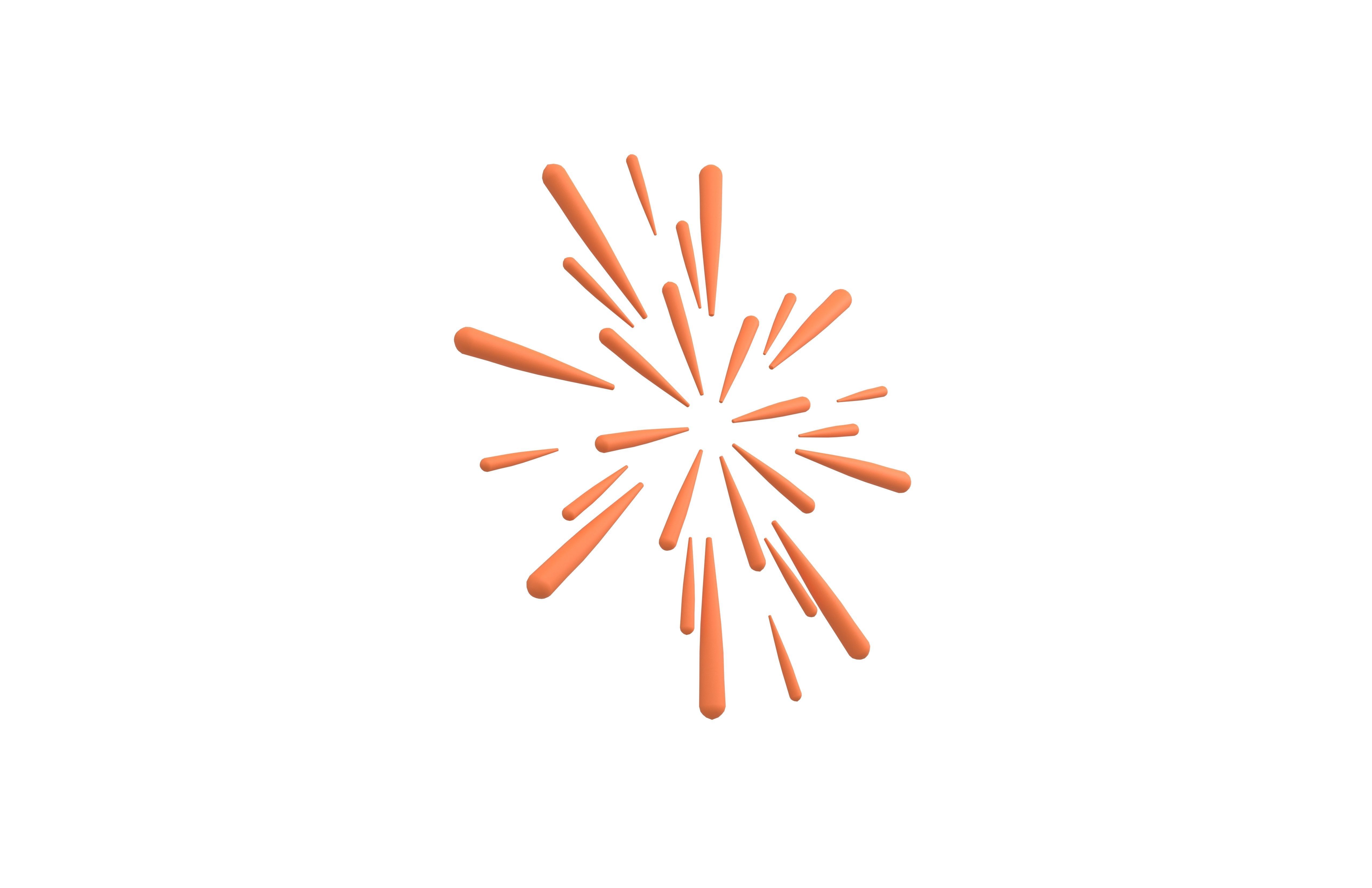 Fireworks v1 004 Low-poly 3D model_3