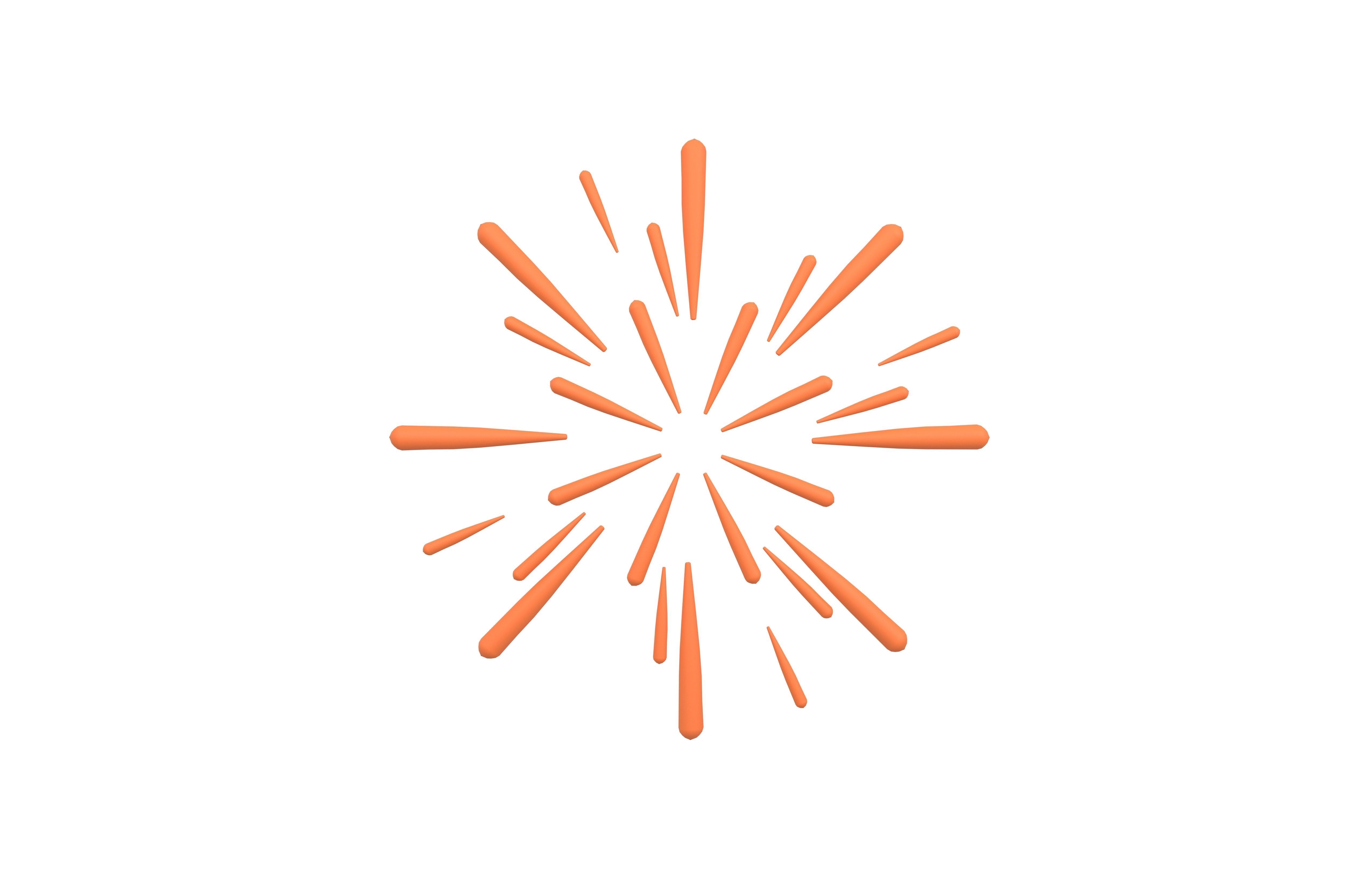 Fireworks v1 004 Low-poly 3D model_1