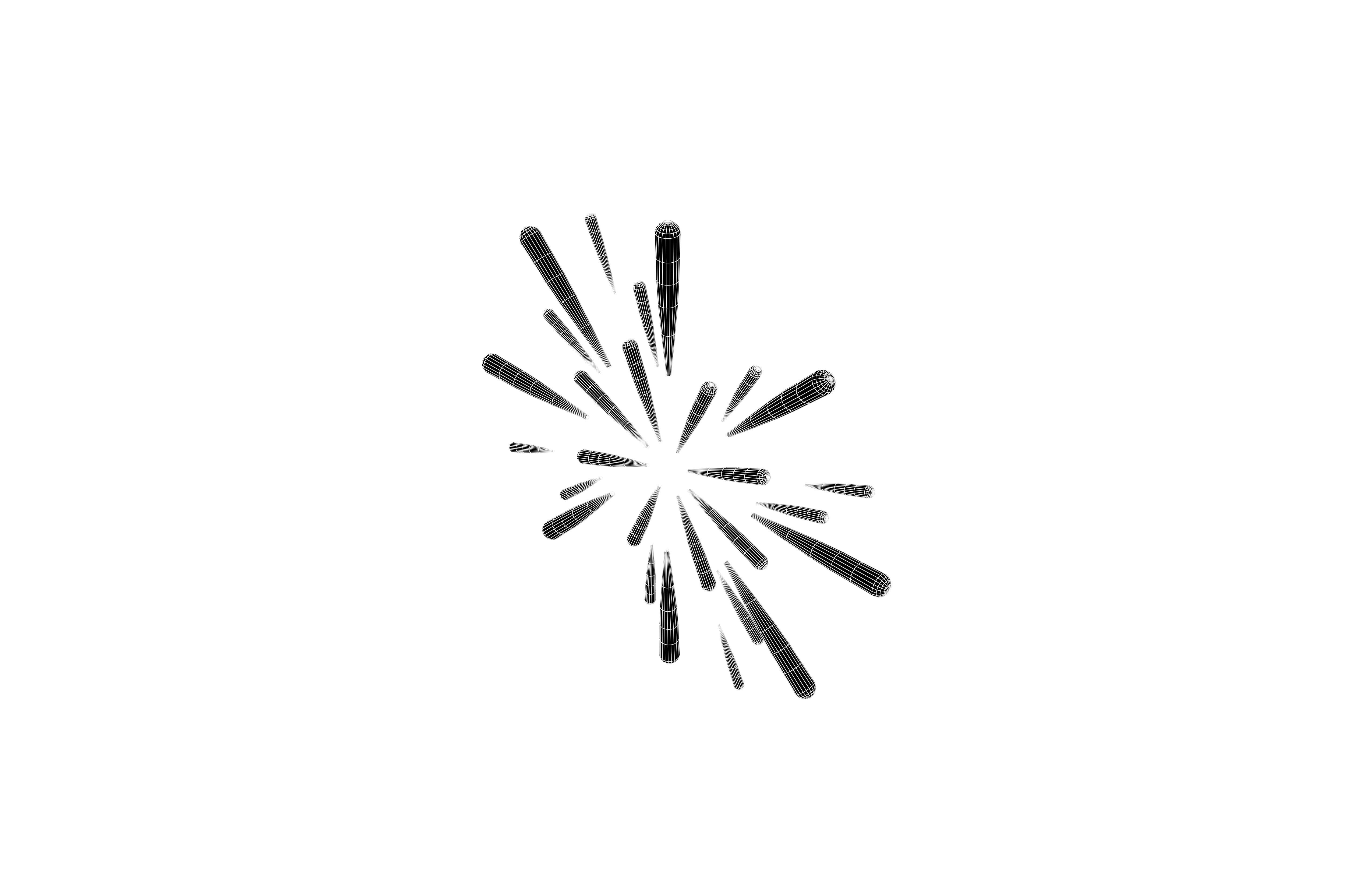 Fireworks v1 005 Low-poly 3D model_6