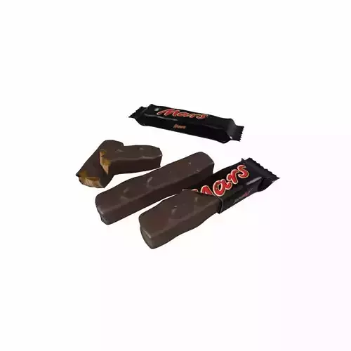 chocolate bar mars 3D model