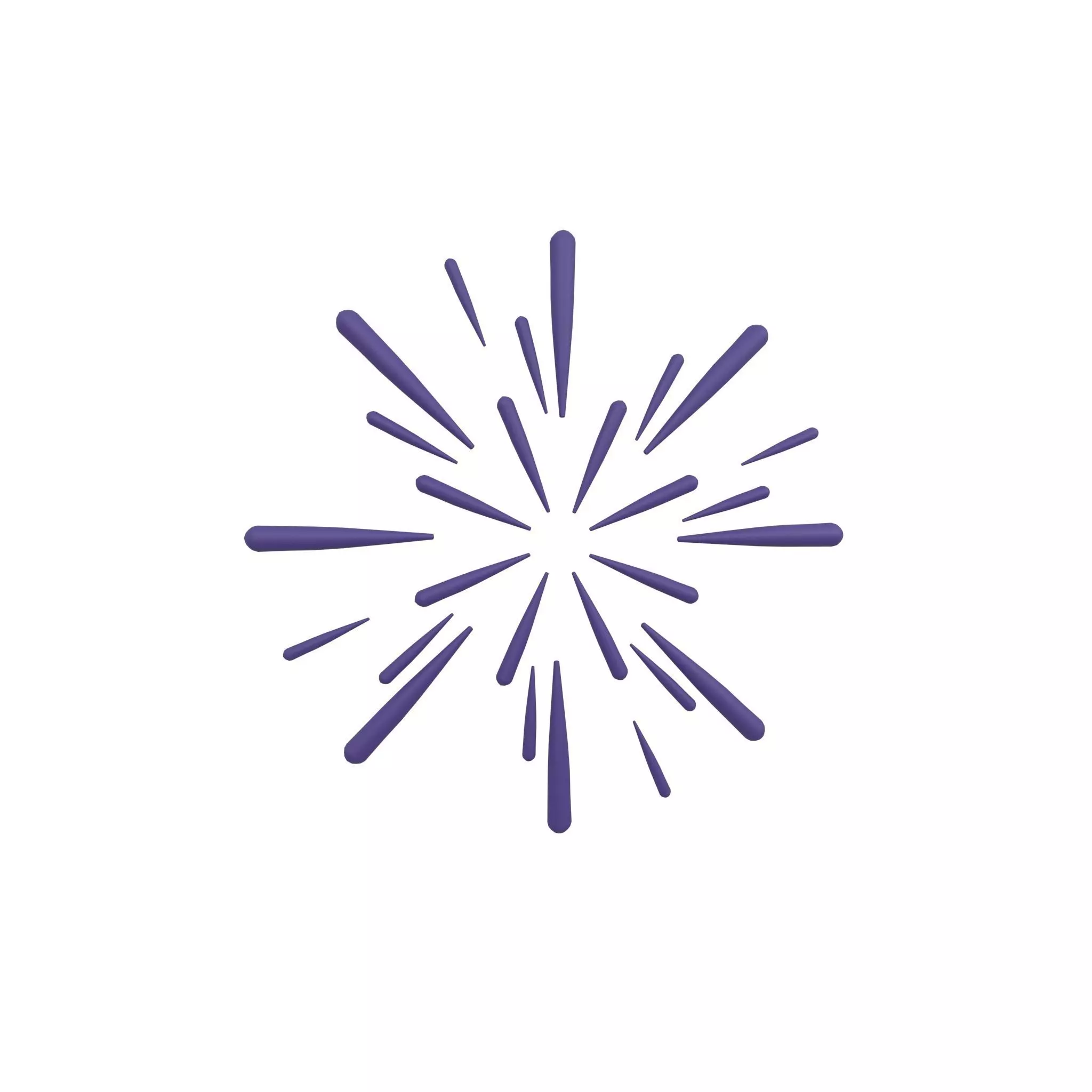 Fireworks v1 008 Low-poly 3D model