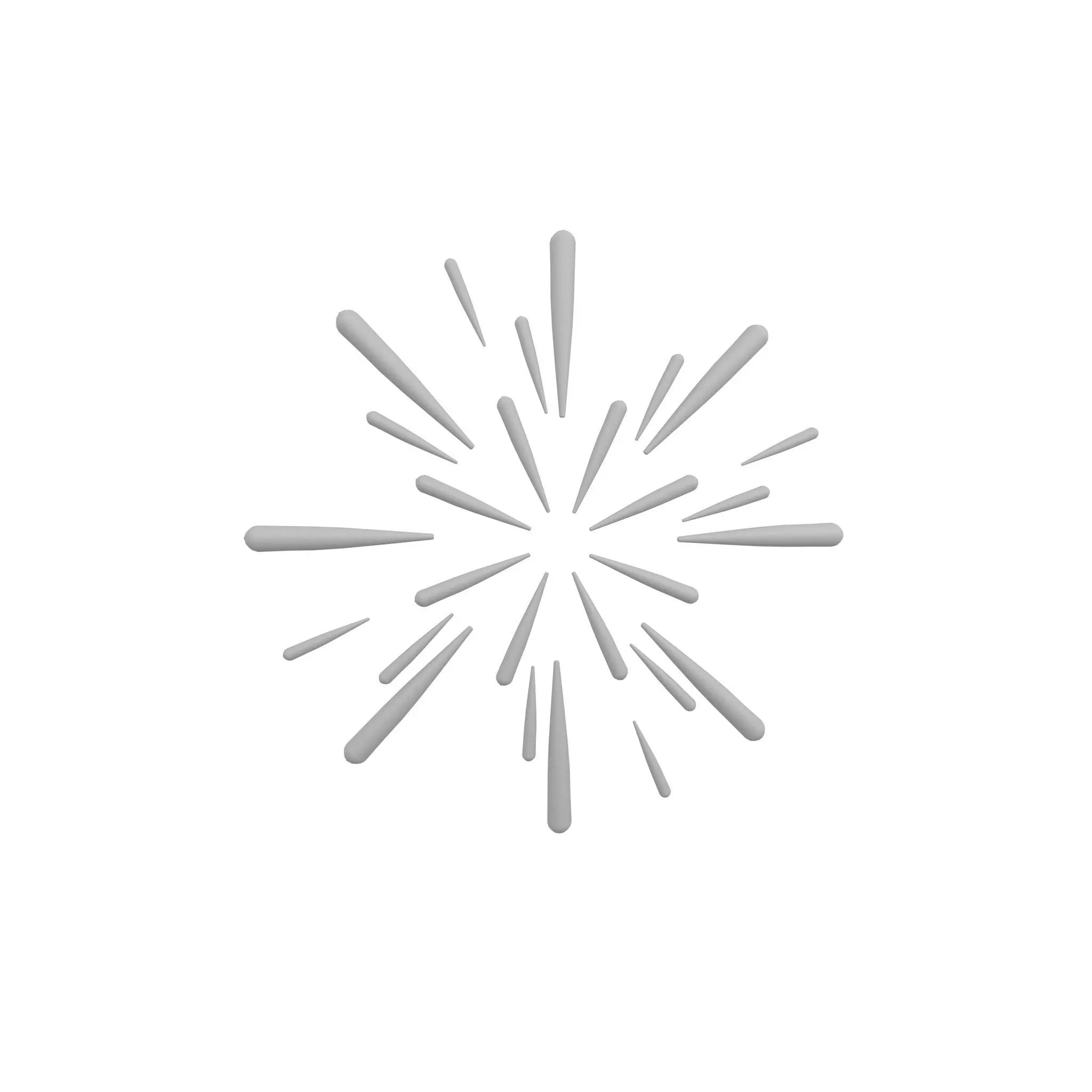 Fireworks v1 009 Low-poly 3D model