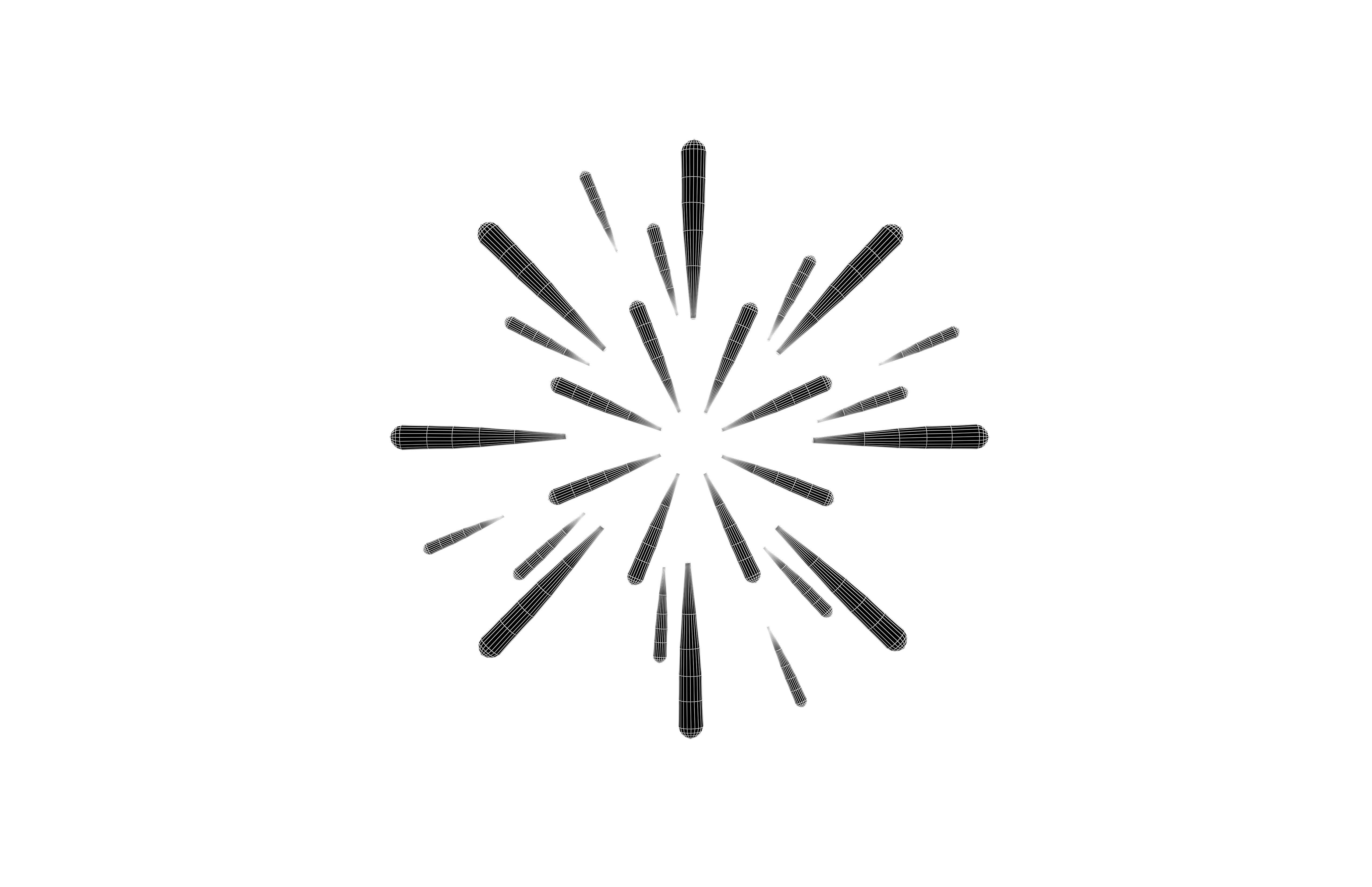 Fireworks v1 010 Low-poly 3D model_5