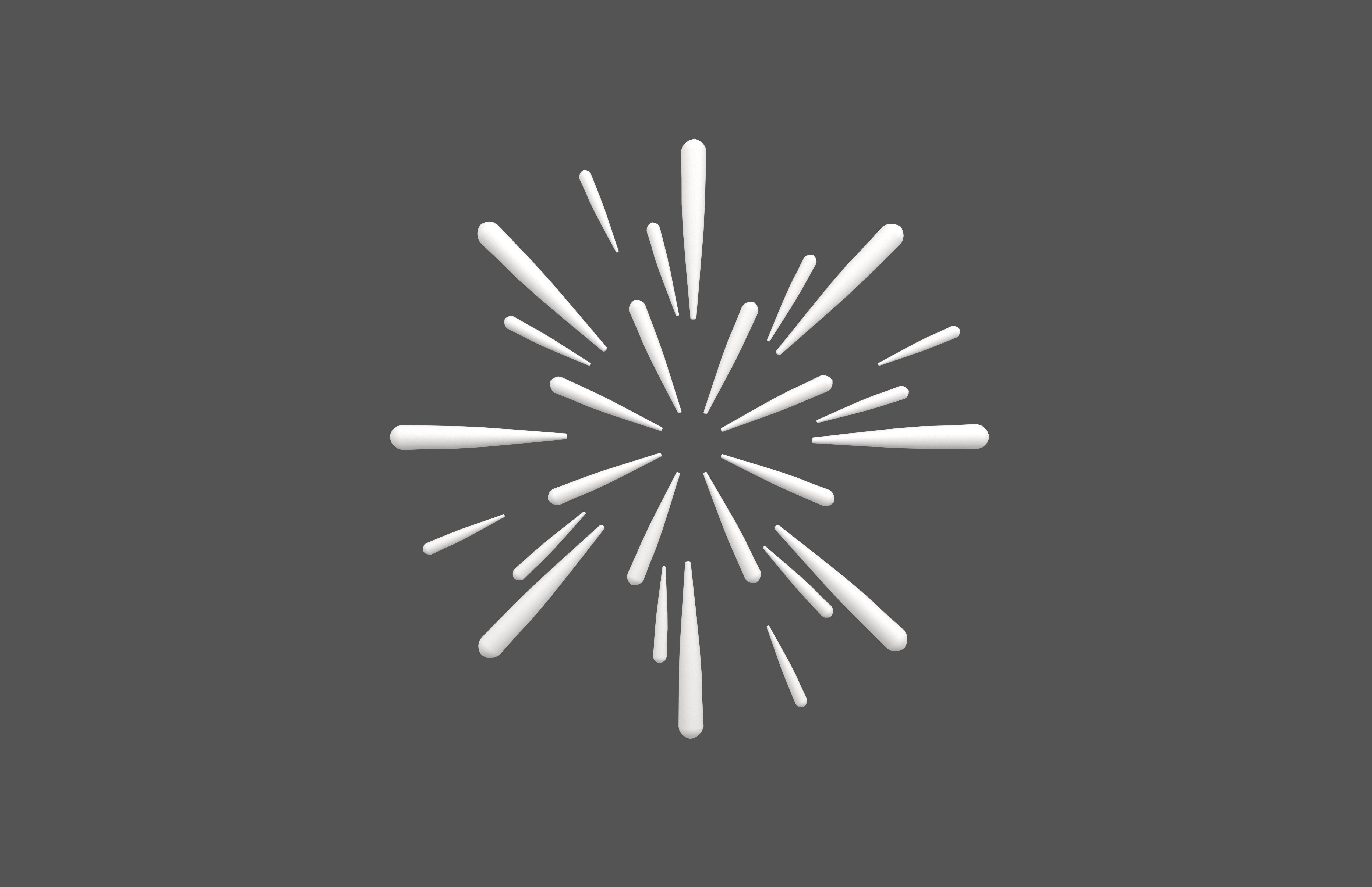 Fireworks v1 010 Low-poly 3D model_1