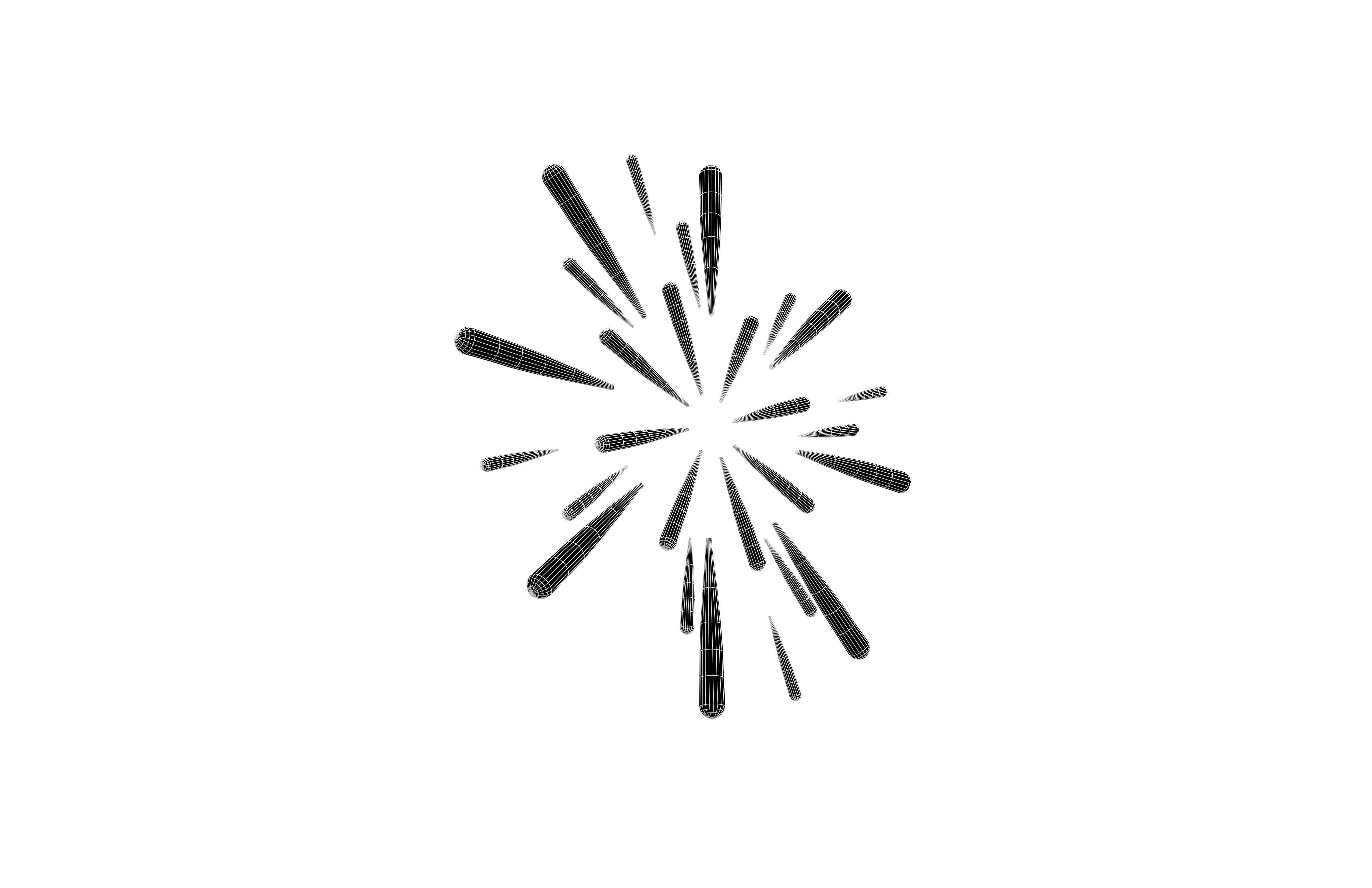 Fireworks v1 014 Low-poly 3D model_7