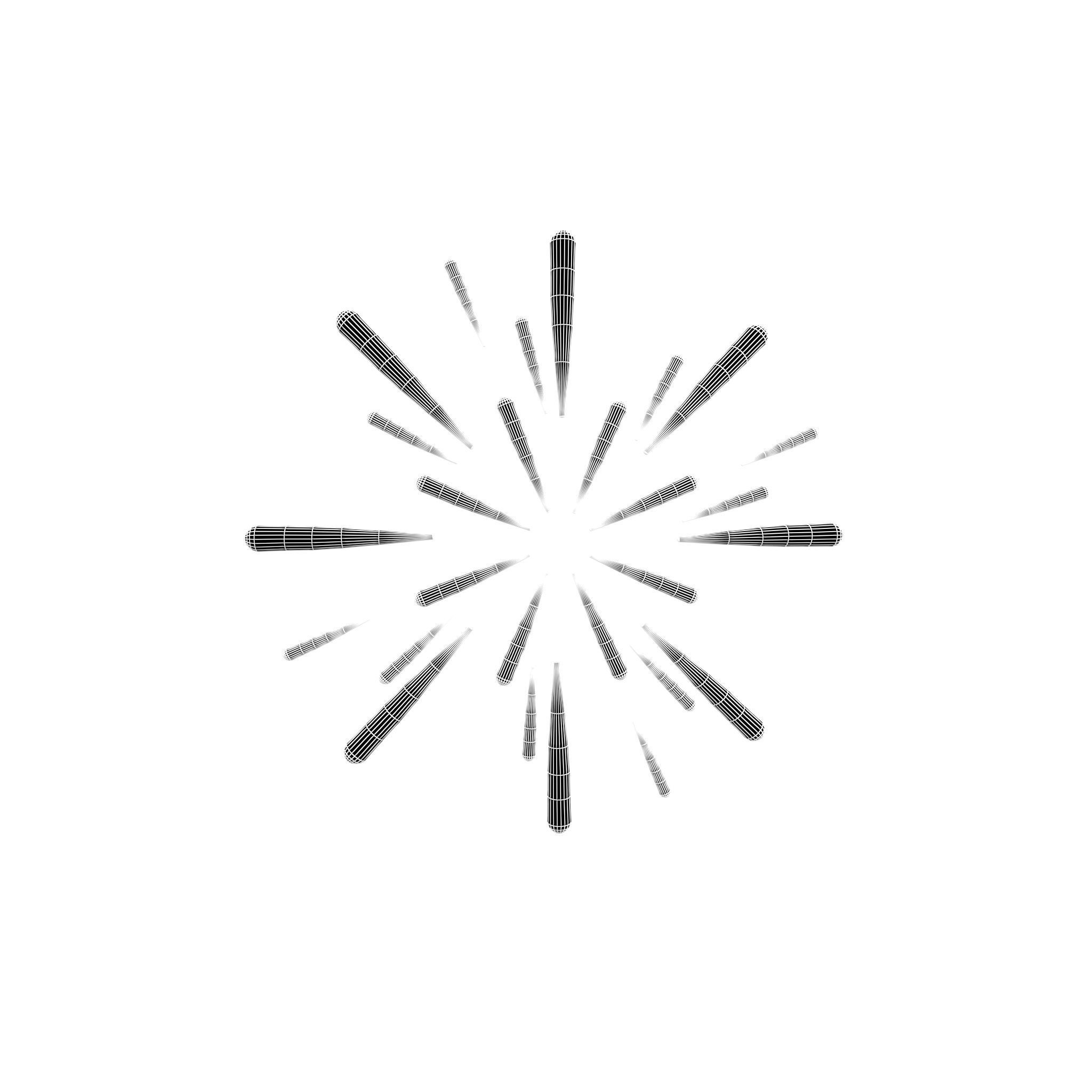 Fireworks v1 014 Low-poly 3D model_4