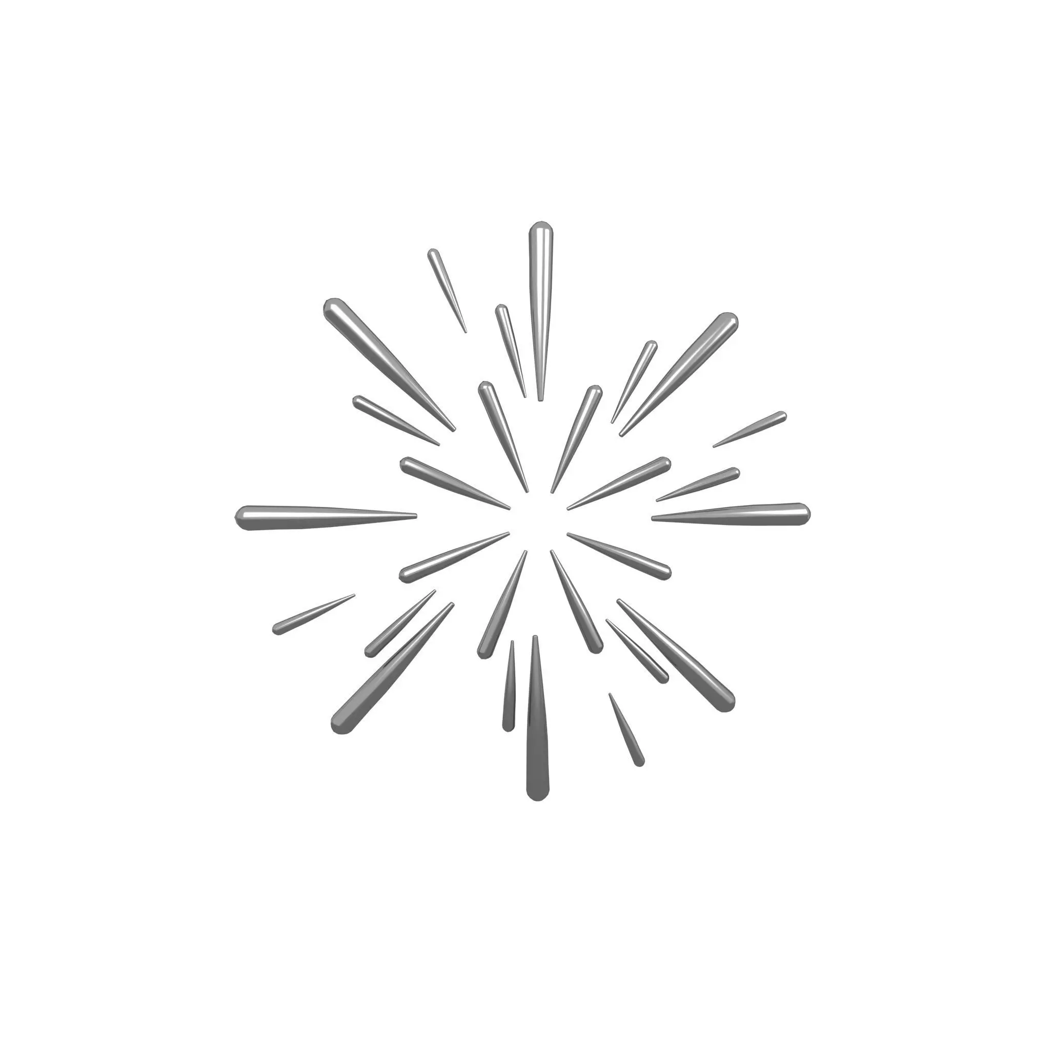 Fireworks v1 017 Low-poly 3D model