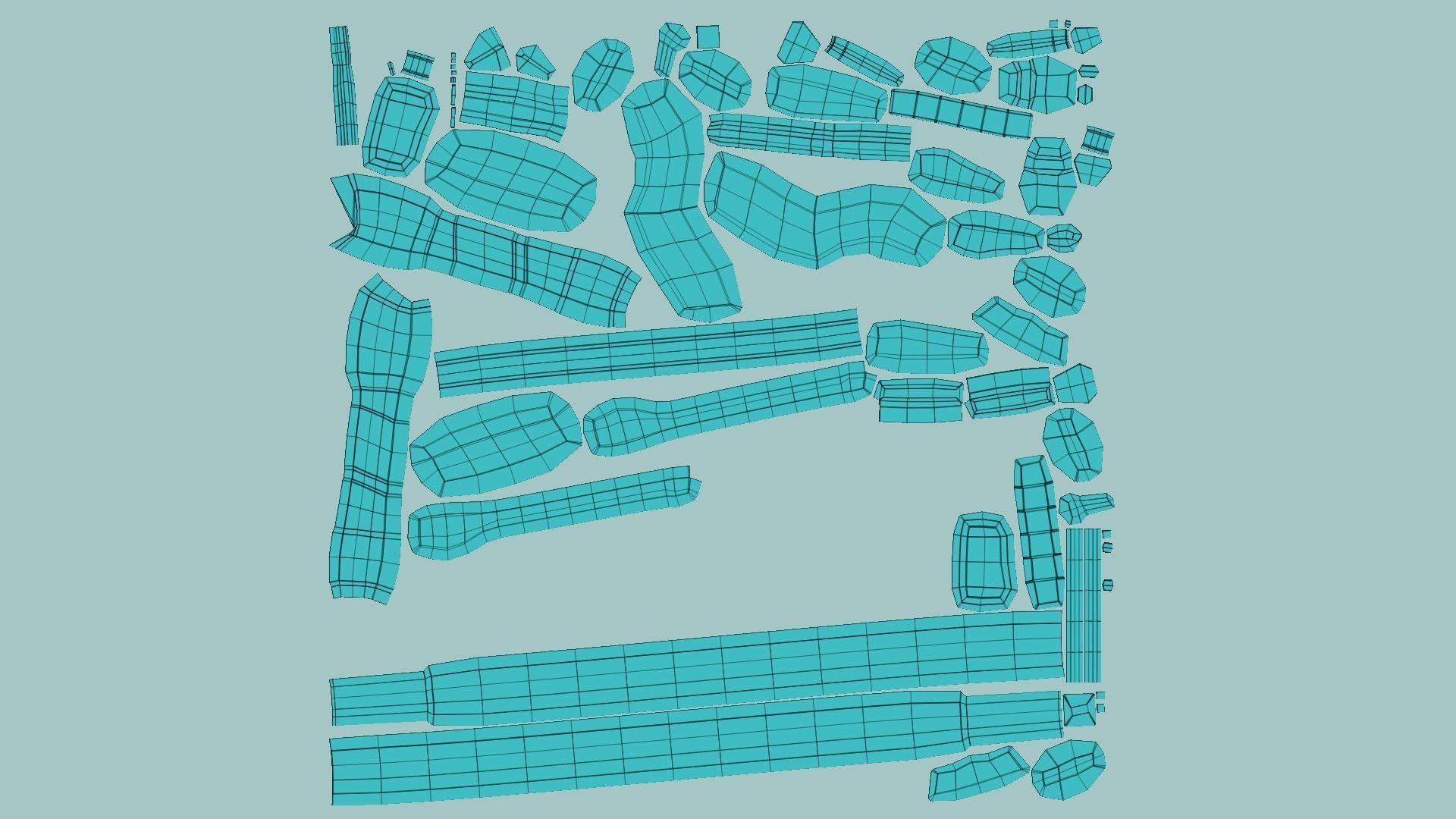 Sci-Fi Sniper Rifle 02 - Golden Luxury Gun Low-poly 3D model_16
