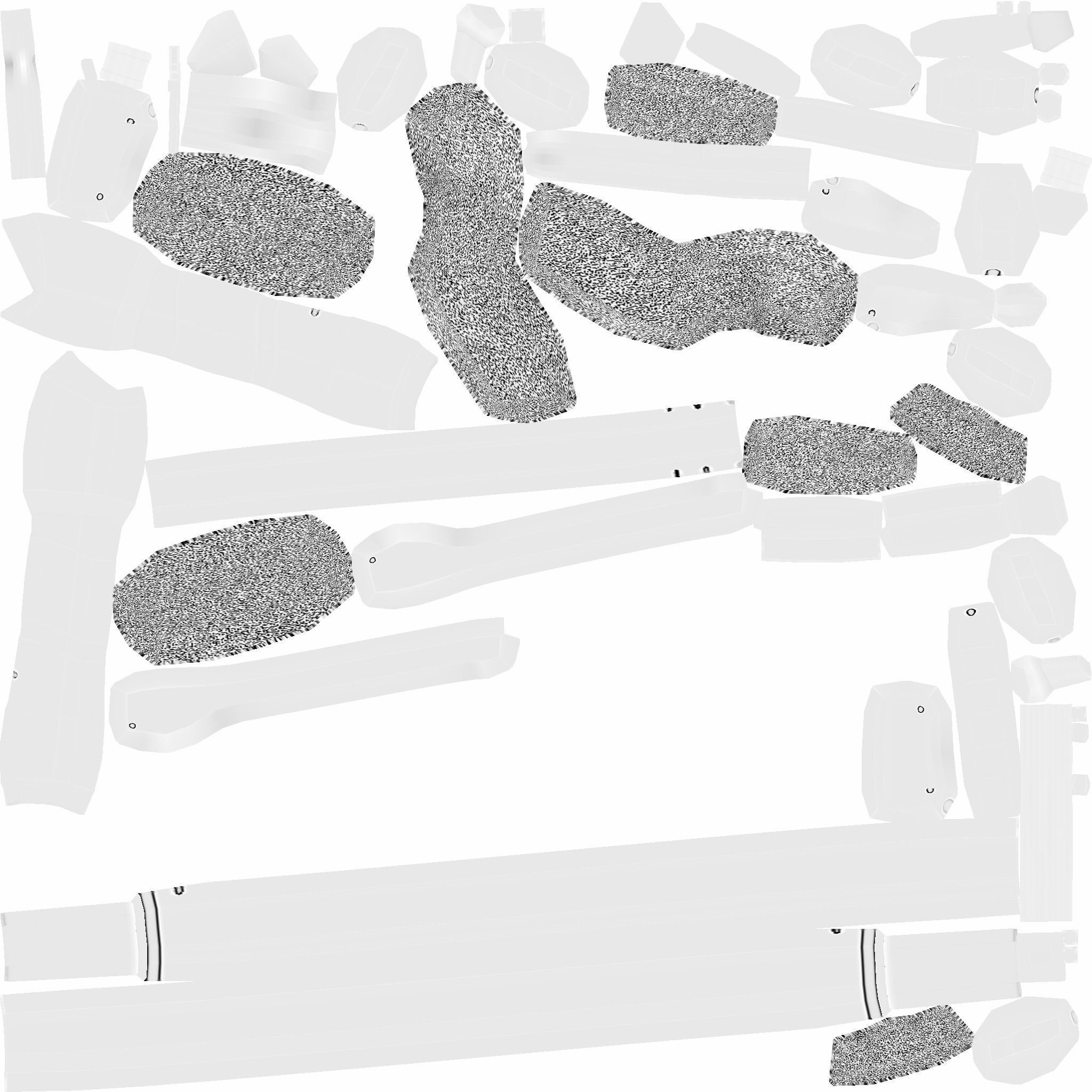 Sci-Fi Sniper Rifle 02 - Golden Luxury Gun Low-poly 3D model_20