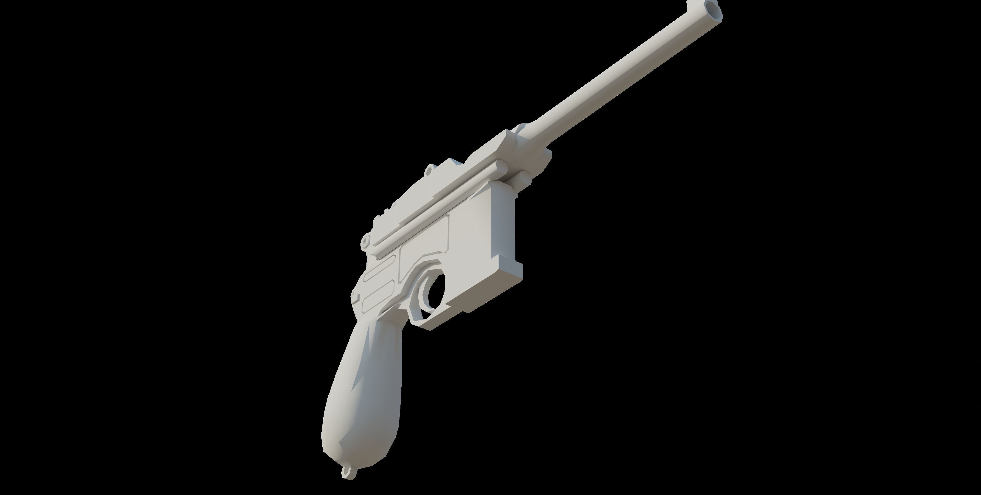 Mauser C96 Low-poly 3D model_26