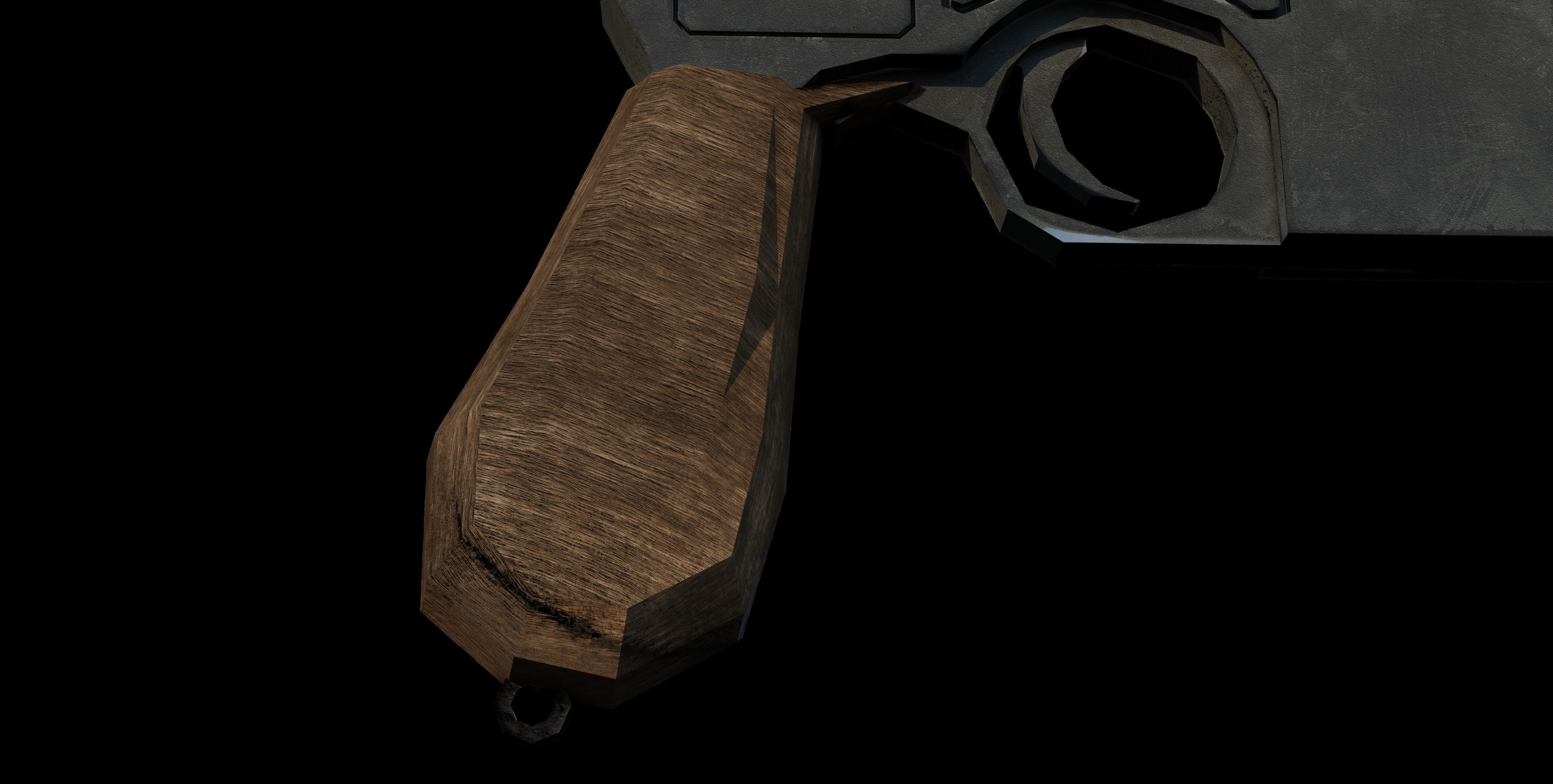 Mauser C96 Low-poly 3D model_27