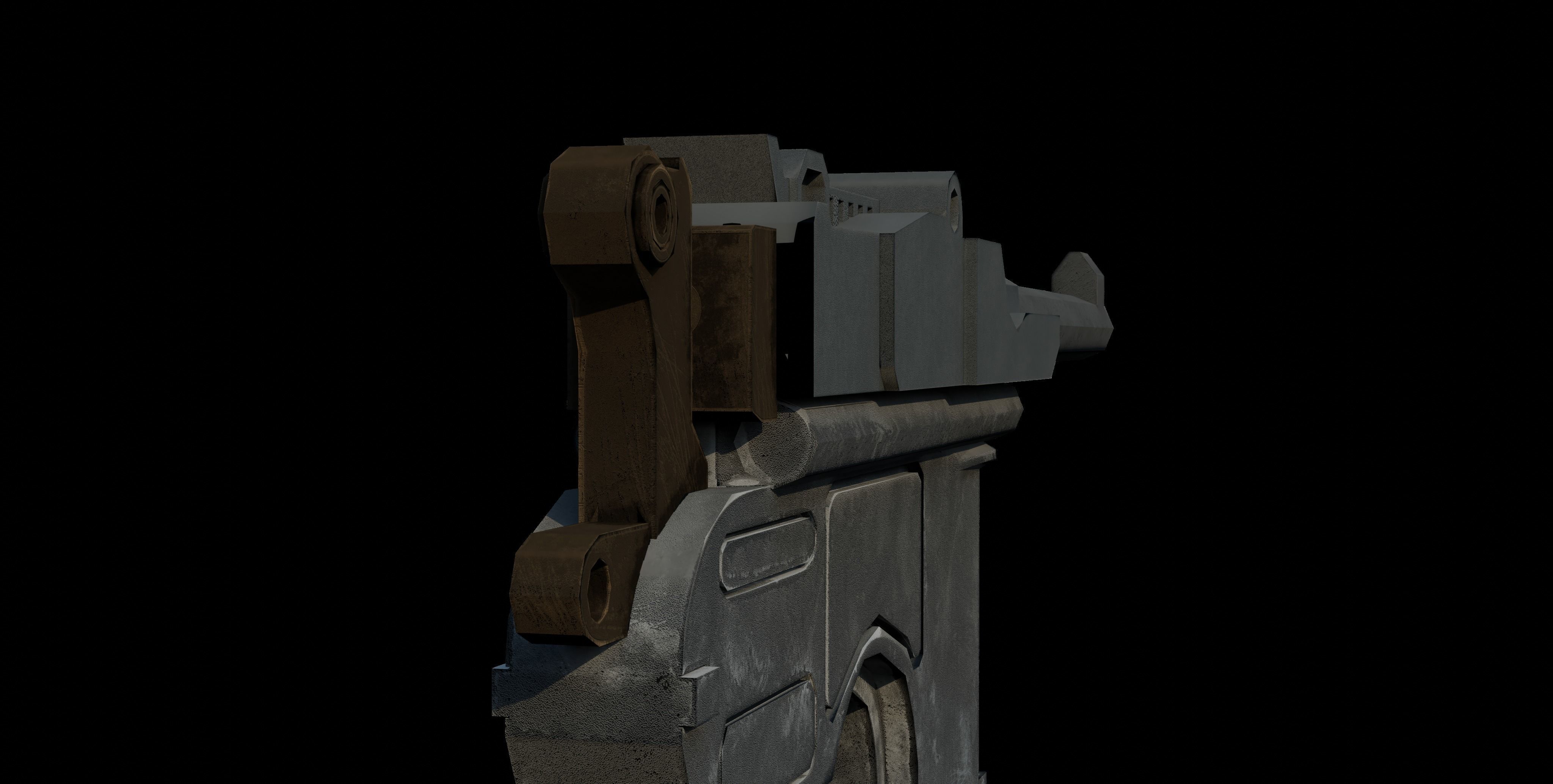 Mauser C96 Low-poly 3D model_30
