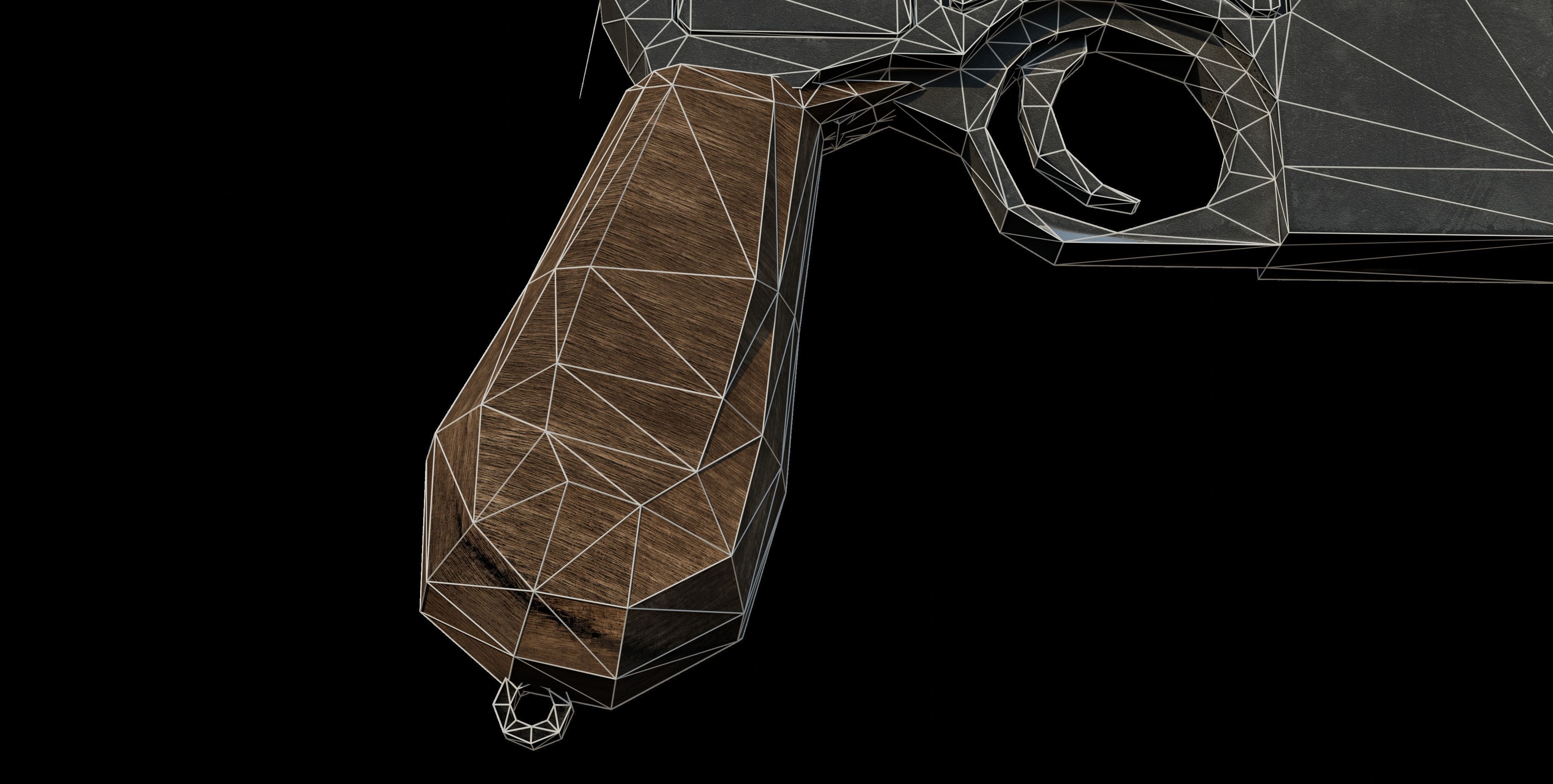 Mauser C96 Low-poly 3D model_28