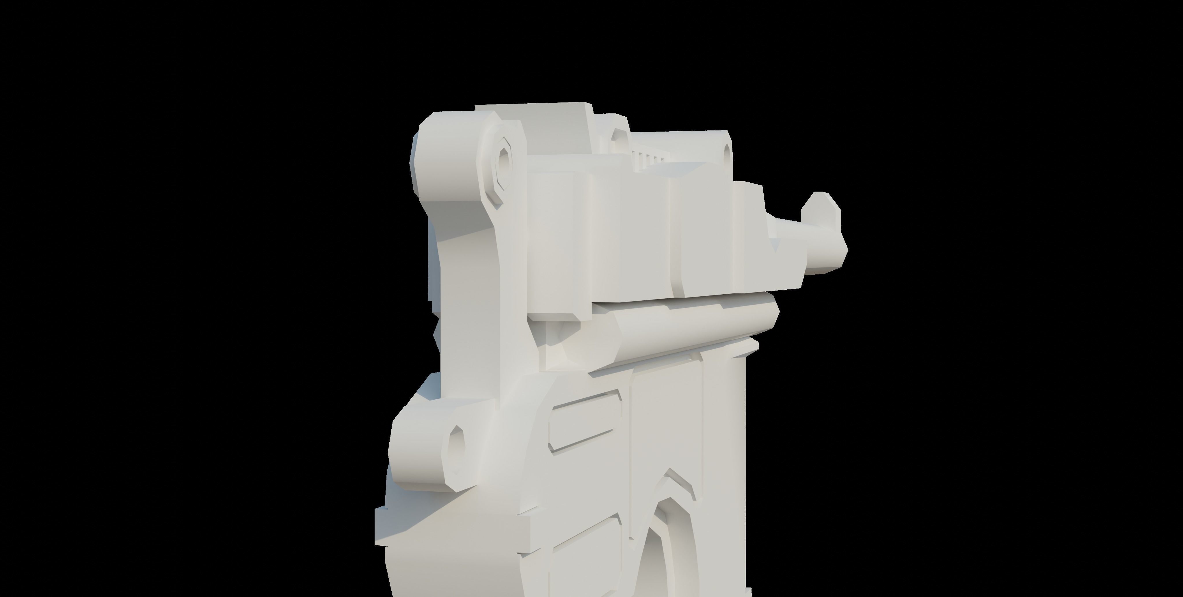 Mauser C96 Low-poly 3D model_32