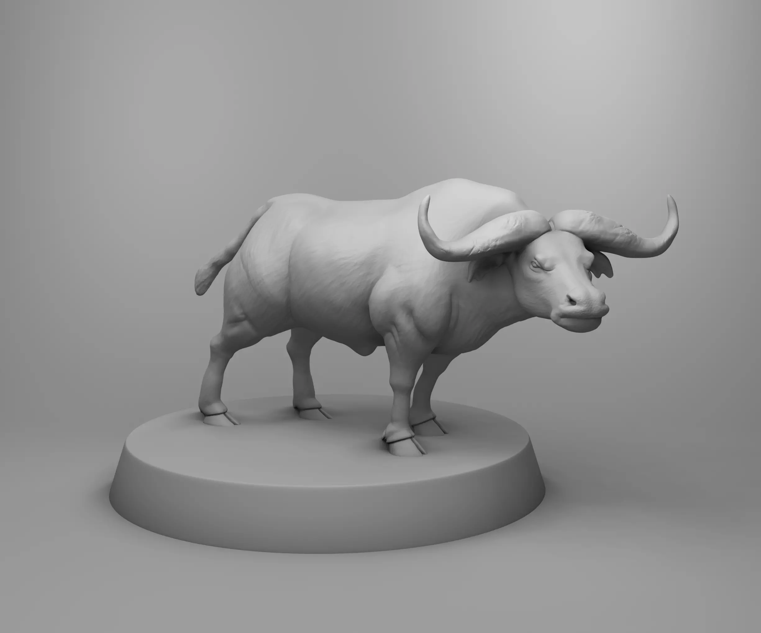 Wild buffalo 3D print model_0
