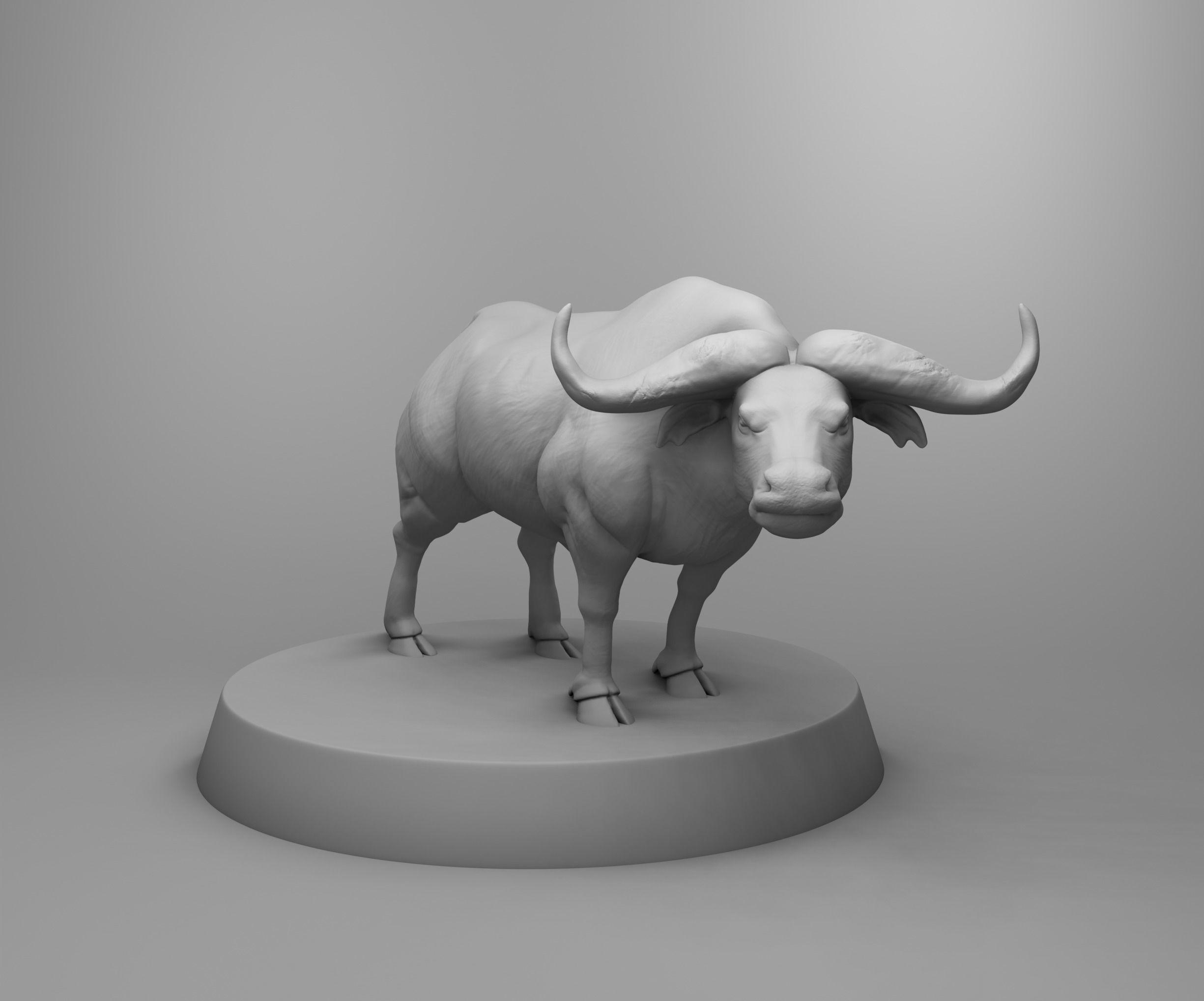 Wild buffalo 3D print model_2