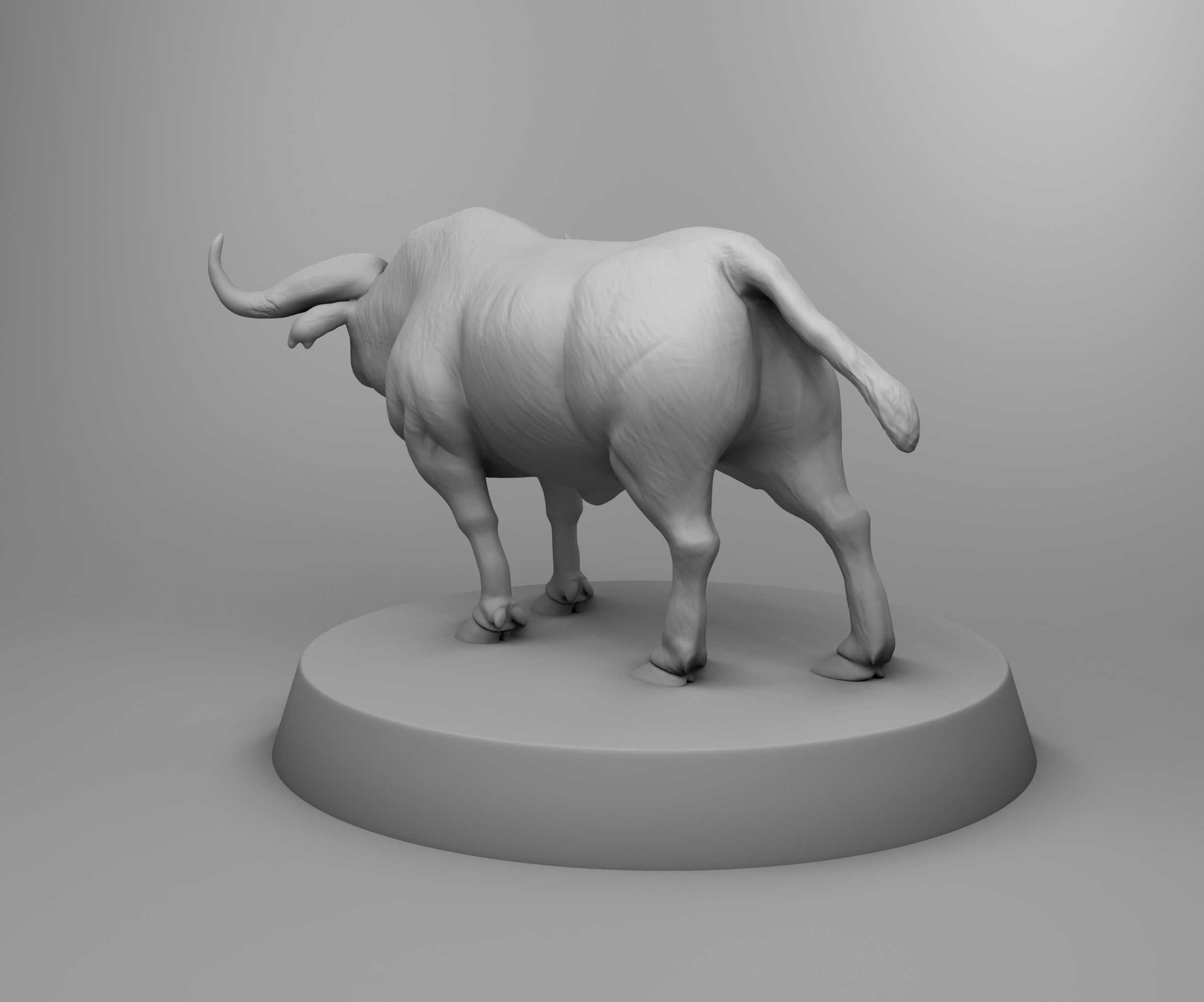 Wild buffalo 3D print model_1