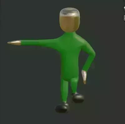 Character man in suit