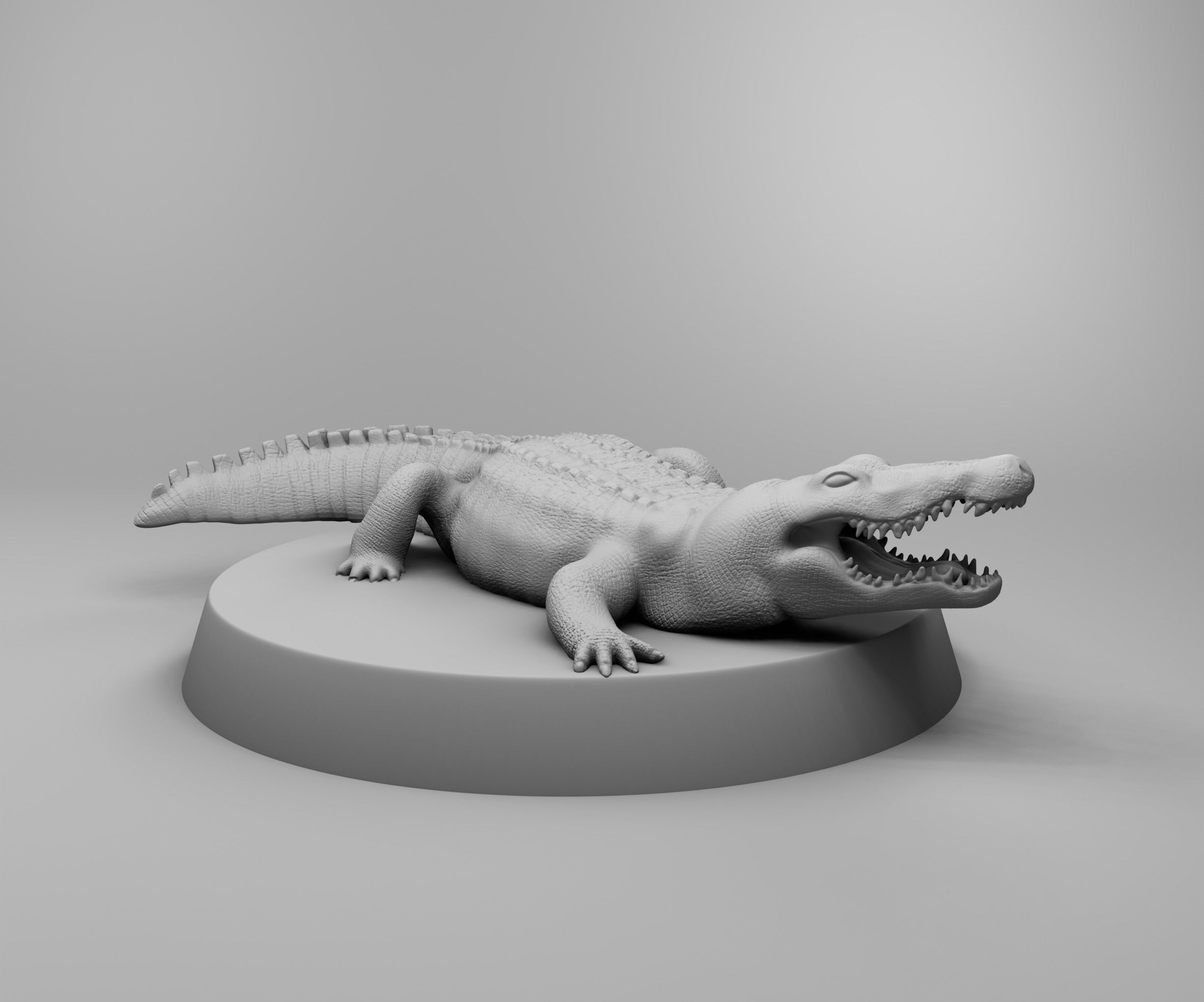 Crocodile 3D print model_2