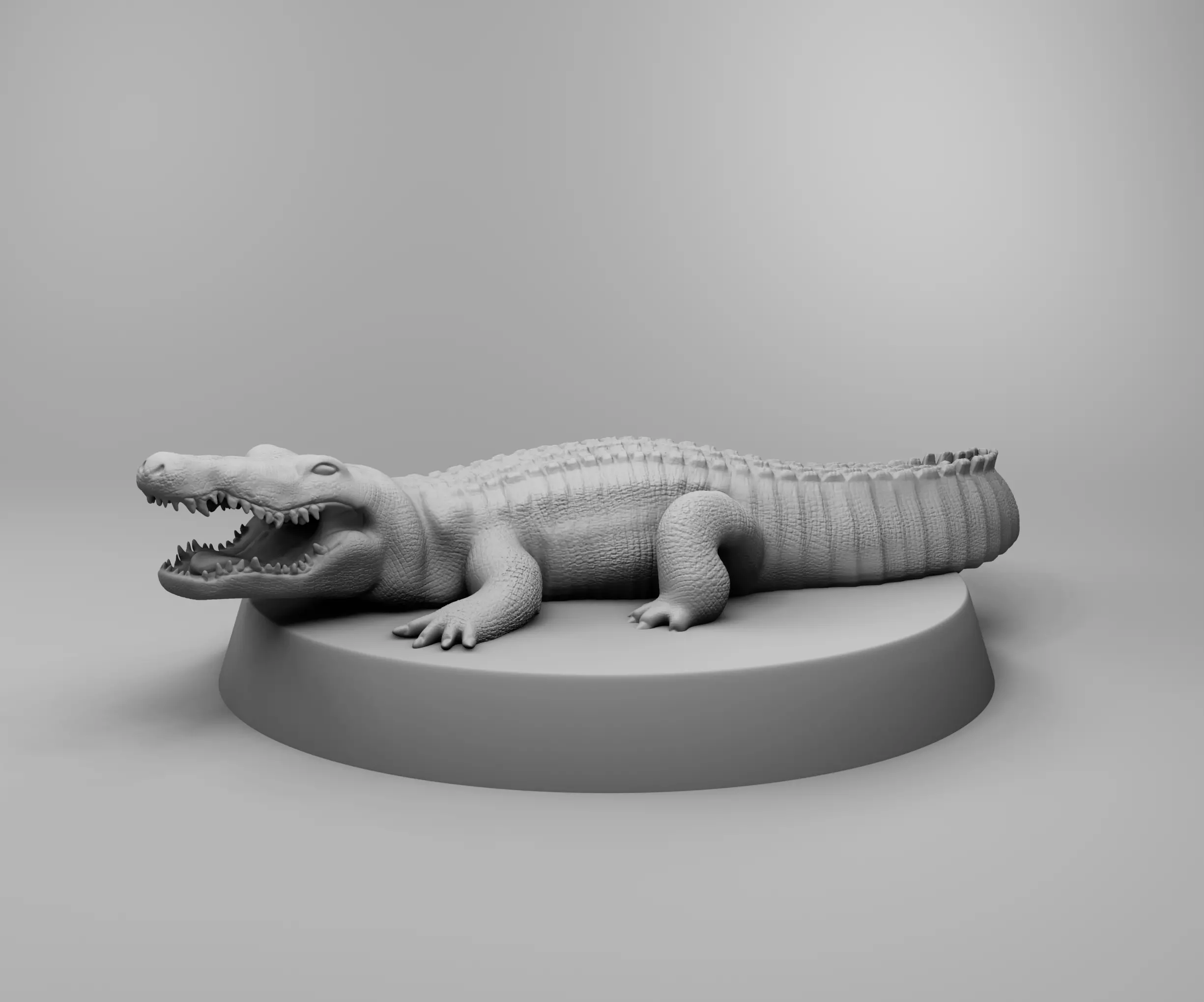 Crocodile 3D print model_0