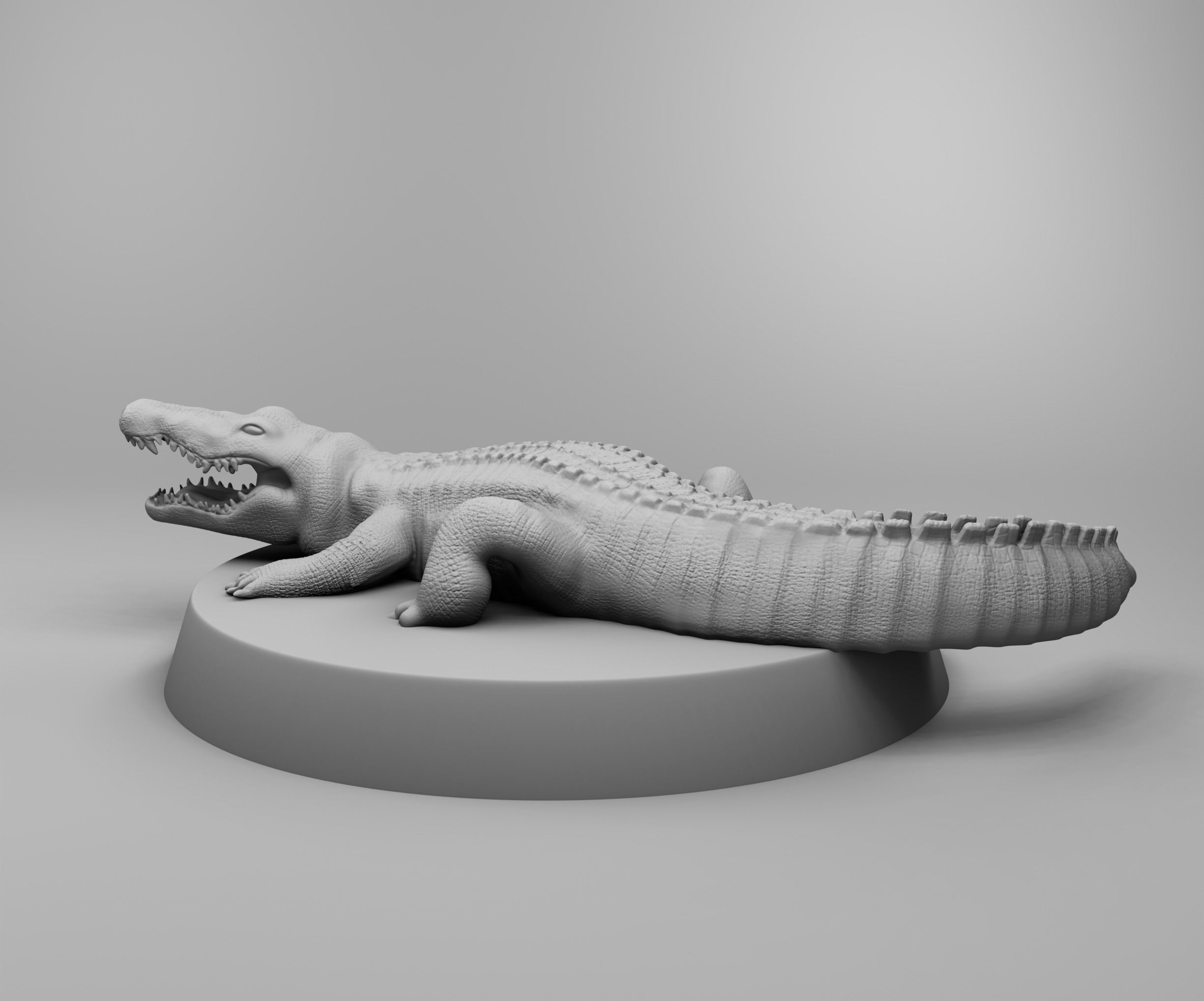 Crocodile 3D print model_1