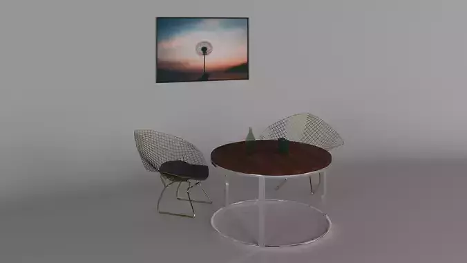 Metal Mesh Wire Chair