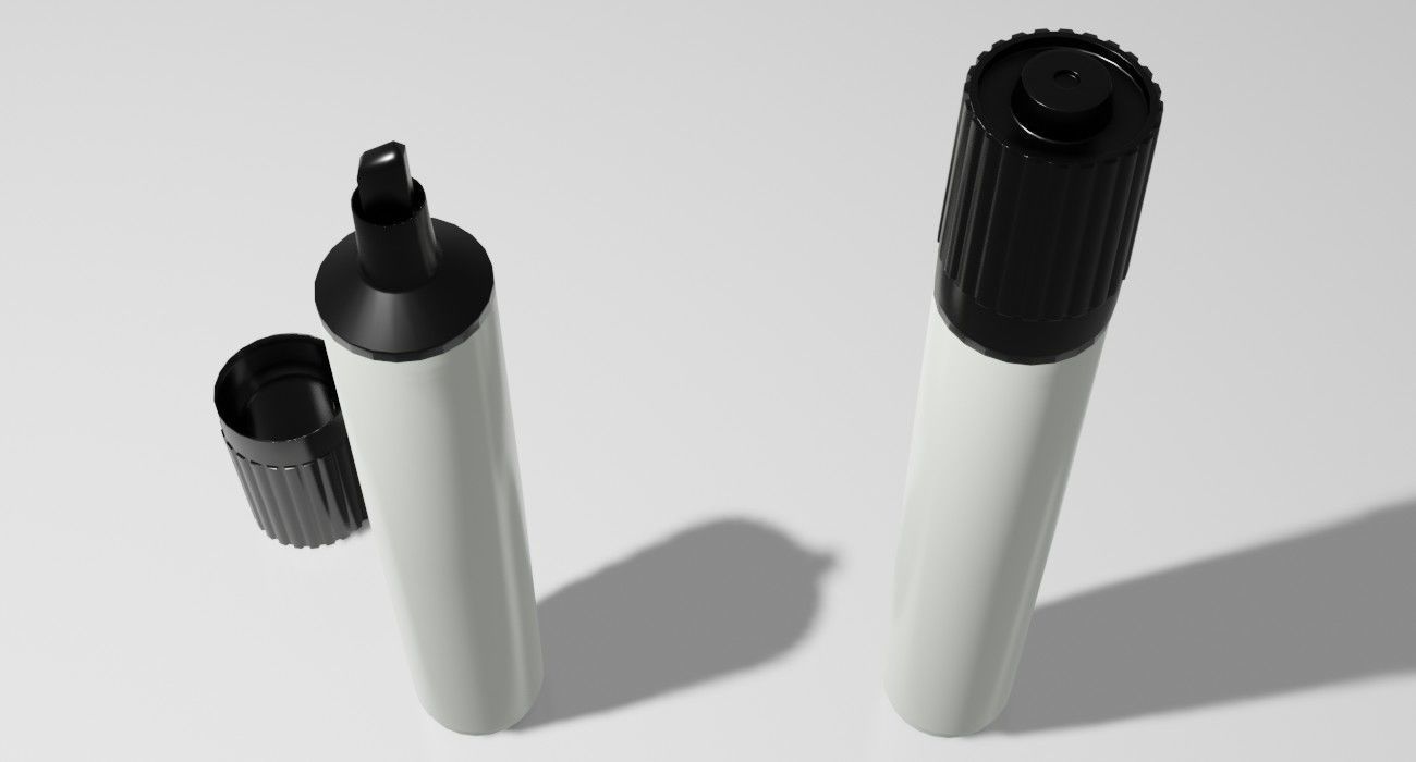Marker Pen 3D Model Low-poly 3D model_15