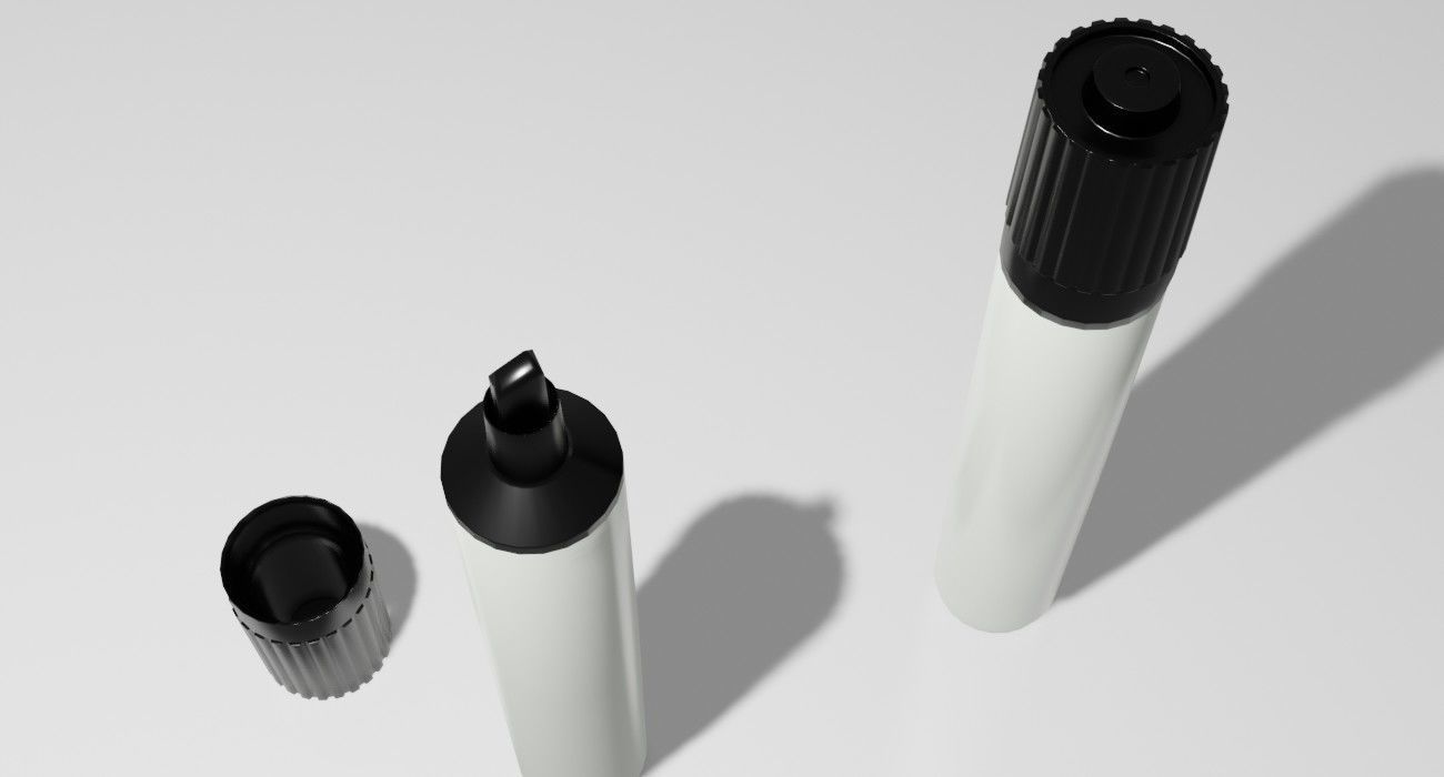 Marker Pen 3D Model Low-poly 3D model_4
