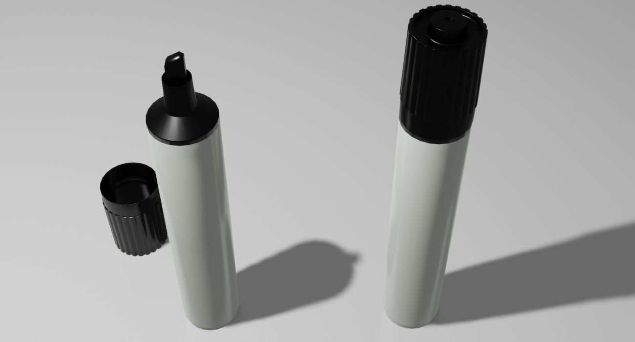 Marker Pen 3D Model Low-poly 3D model_17
