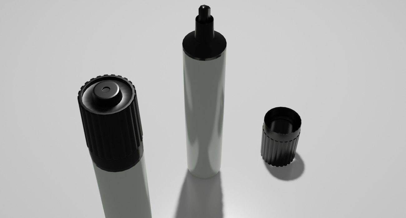 Marker Pen 3D Model Low-poly 3D model_13