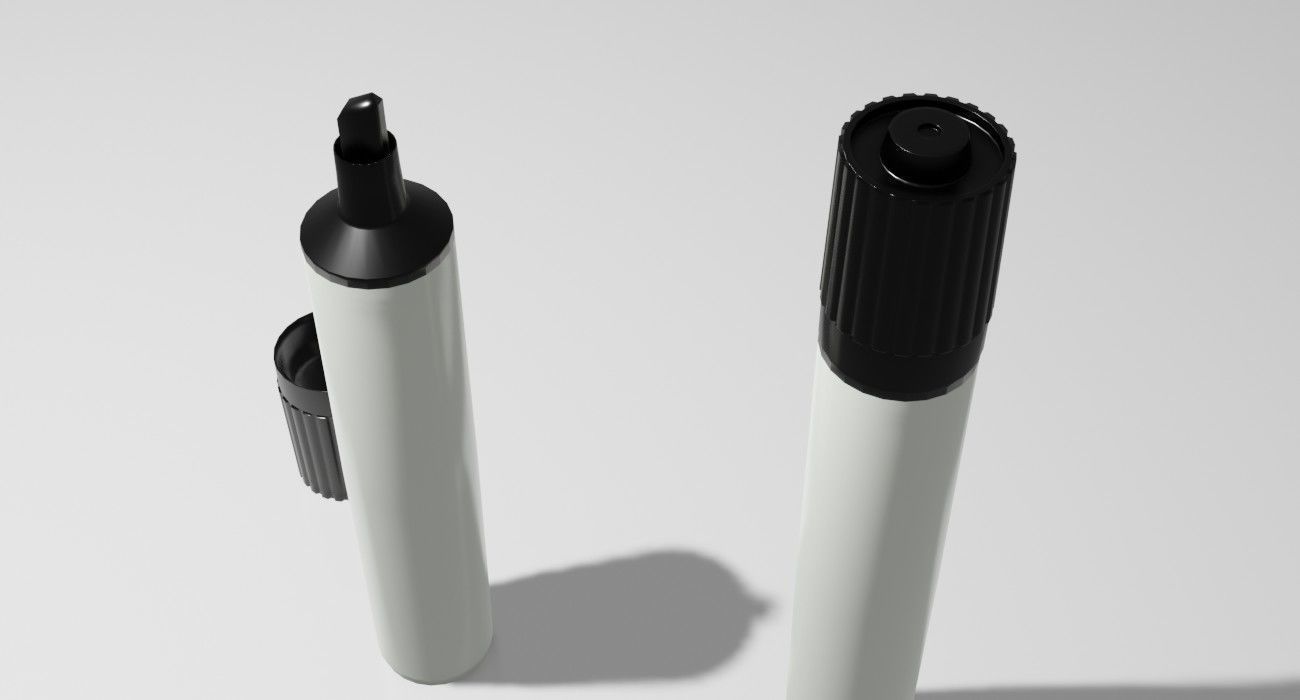 Marker Pen 3D Model Low-poly 3D model_2