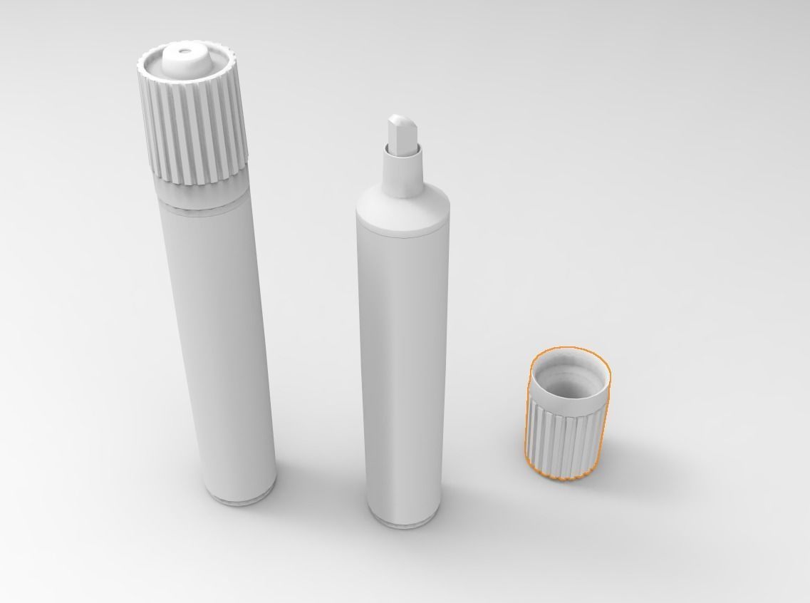 Marker Pen 3D Model Low-poly 3D model_12