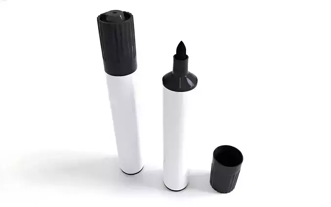 Marker Pen 3D Model Low-poly 3D model