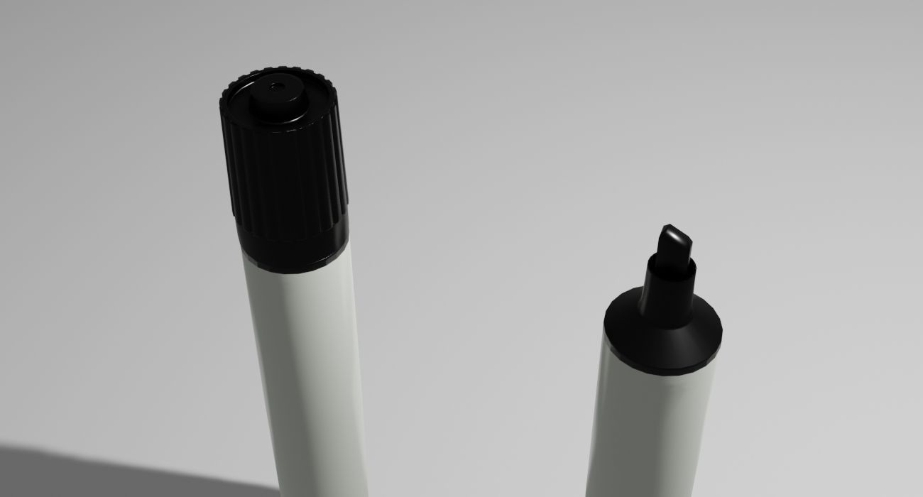 Marker Pen 3D Model Low-poly 3D model_3