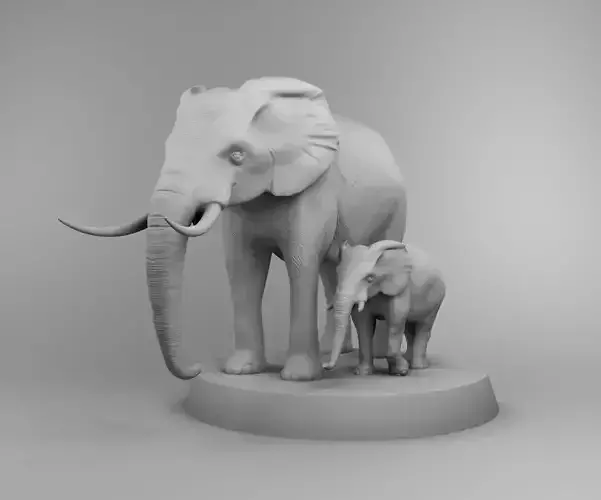 African elephant 3D print model